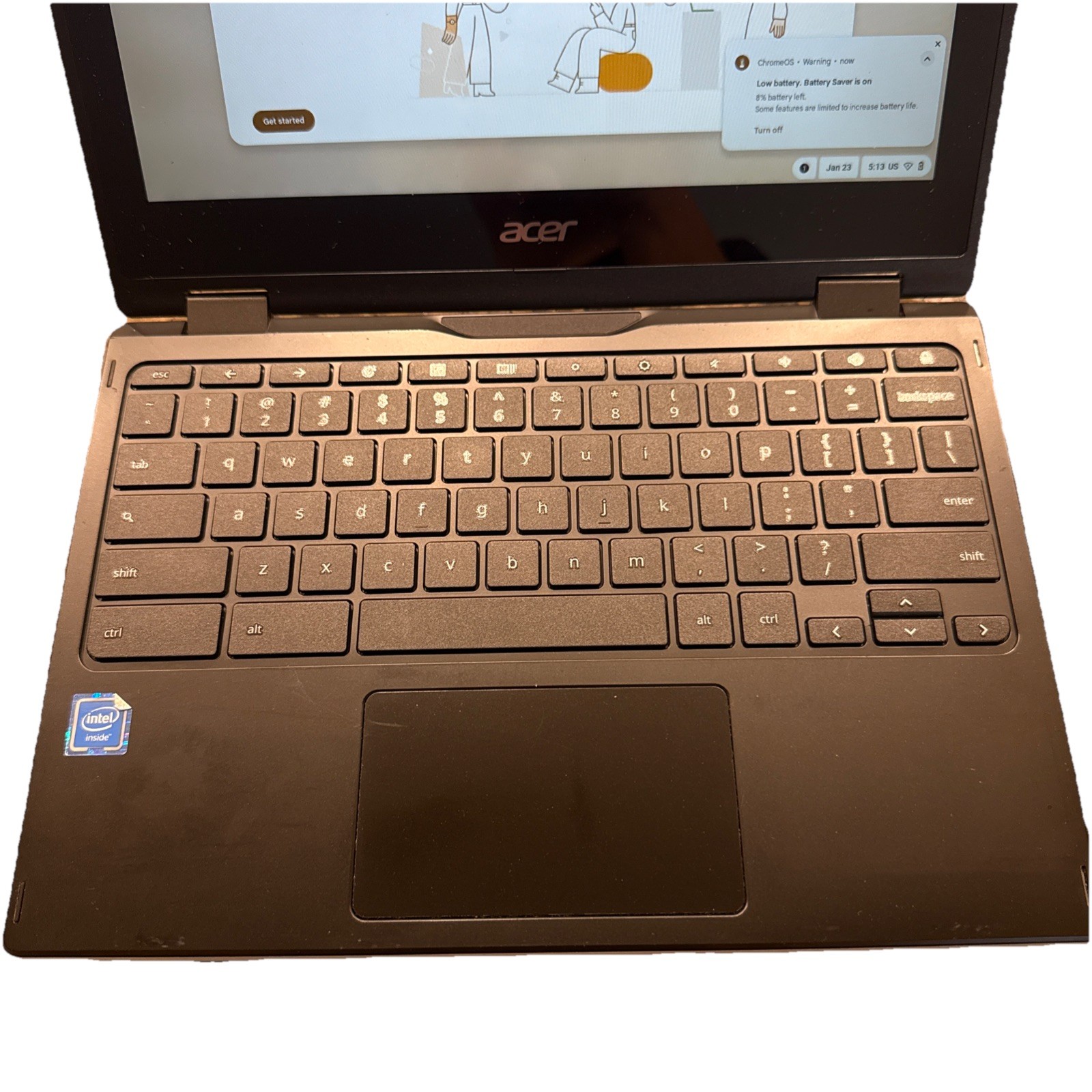 Acer Chromebook R752T WiFi Touchscreen 4GB 32gb Black R752 Series With Charger