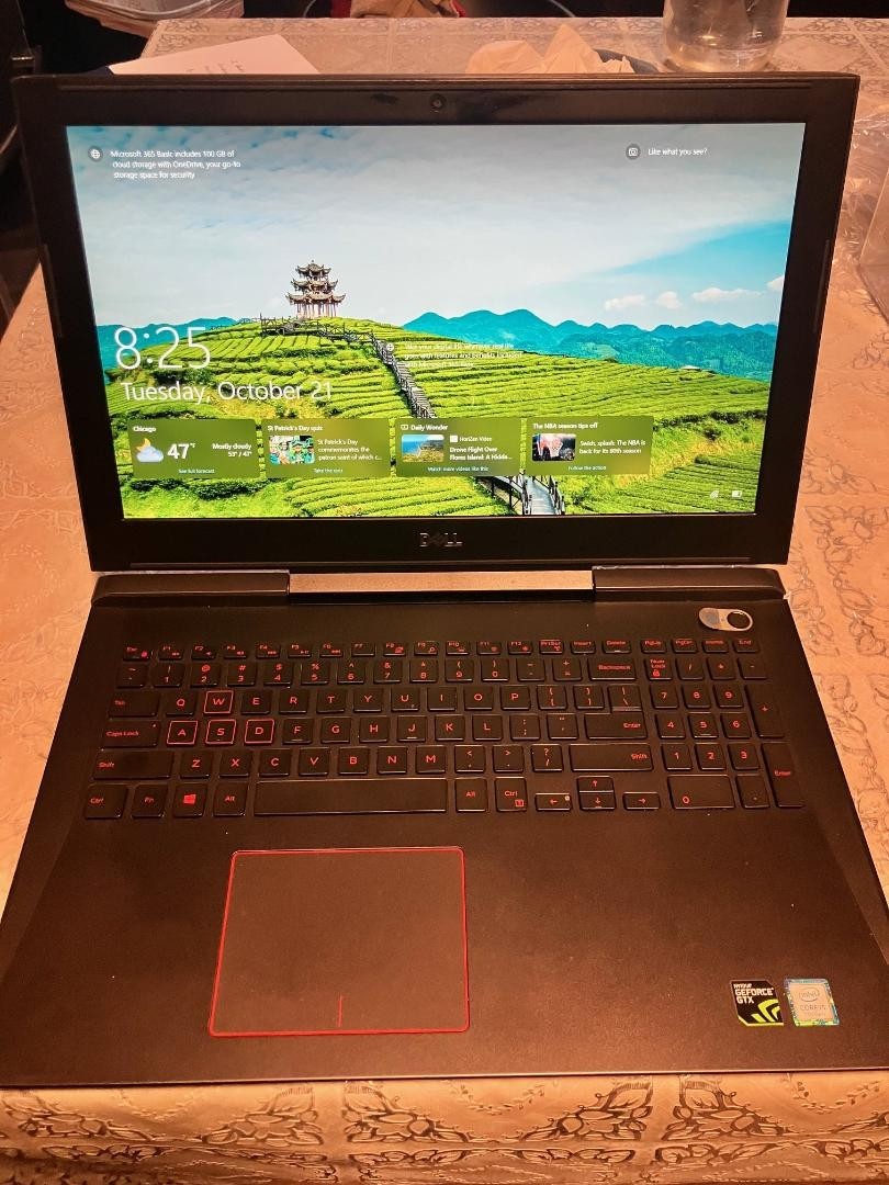Dell 15 7577 i5-7300HQ 16GB RAM, NVIDIA GeForce GTX video card 1000gb plus 128