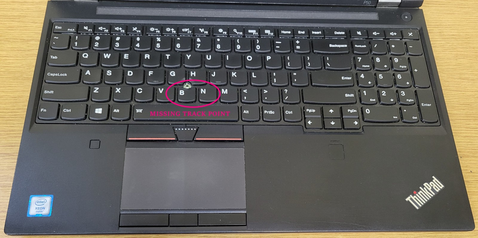 Lenovo ThinkPad P50 Xeon E3-1535 2.90GHz 16GB 256GB NVMe Win10 Pro M2000M