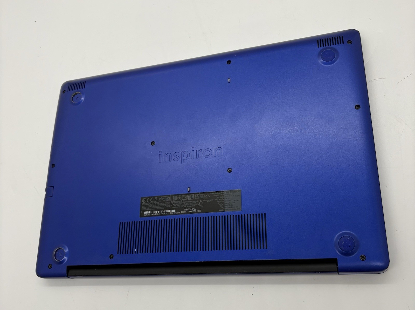 Dell Inspiron 3593 Blue Touch Laptop i5-1035G1 16GB RAM 256GB M.2 750GB HDD W11