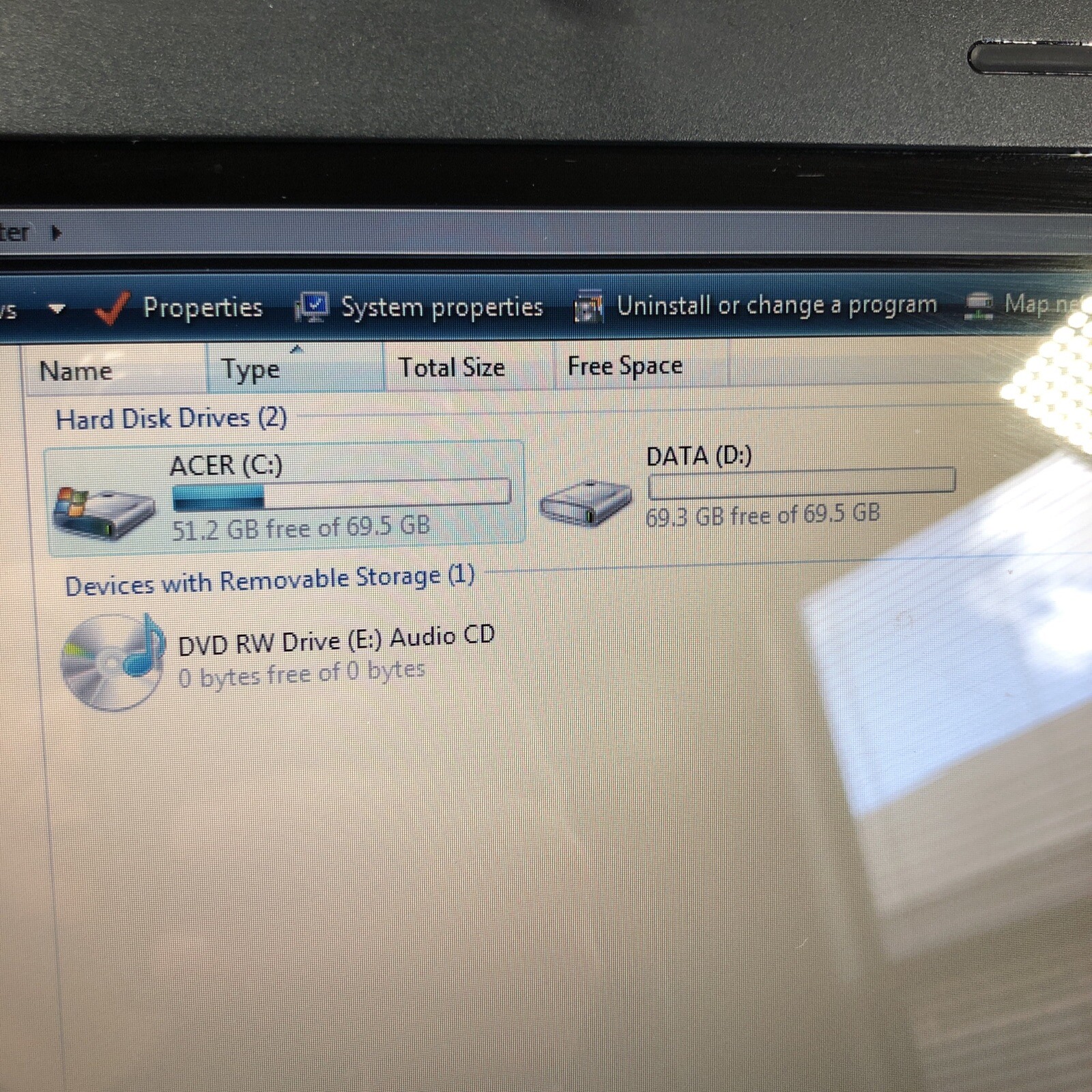 Acer Aspire 5515 15.4″ Laptop (AMD Athlon 2650e 1.6GHz, 3GB/80GB, Windows