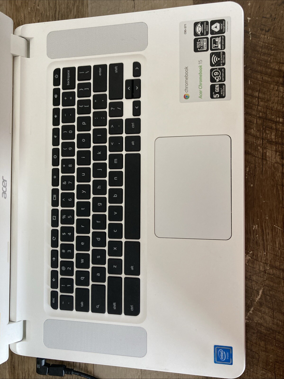 Acer Chromebook 15 CB5-571-C4G4 15.6″ w/ Celeron 3205U 2.7GHz CPU – No SSD/OS