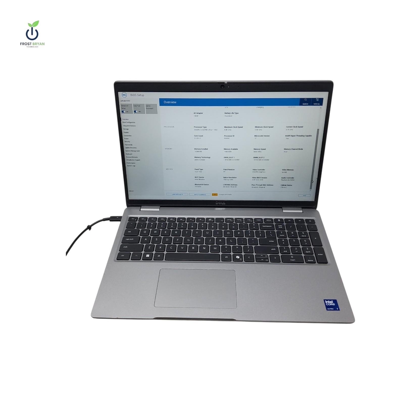 DELL Latitude 5550 Laptop Ultra 7 155U 16 GB 500 GB No OS Grade C [READ]