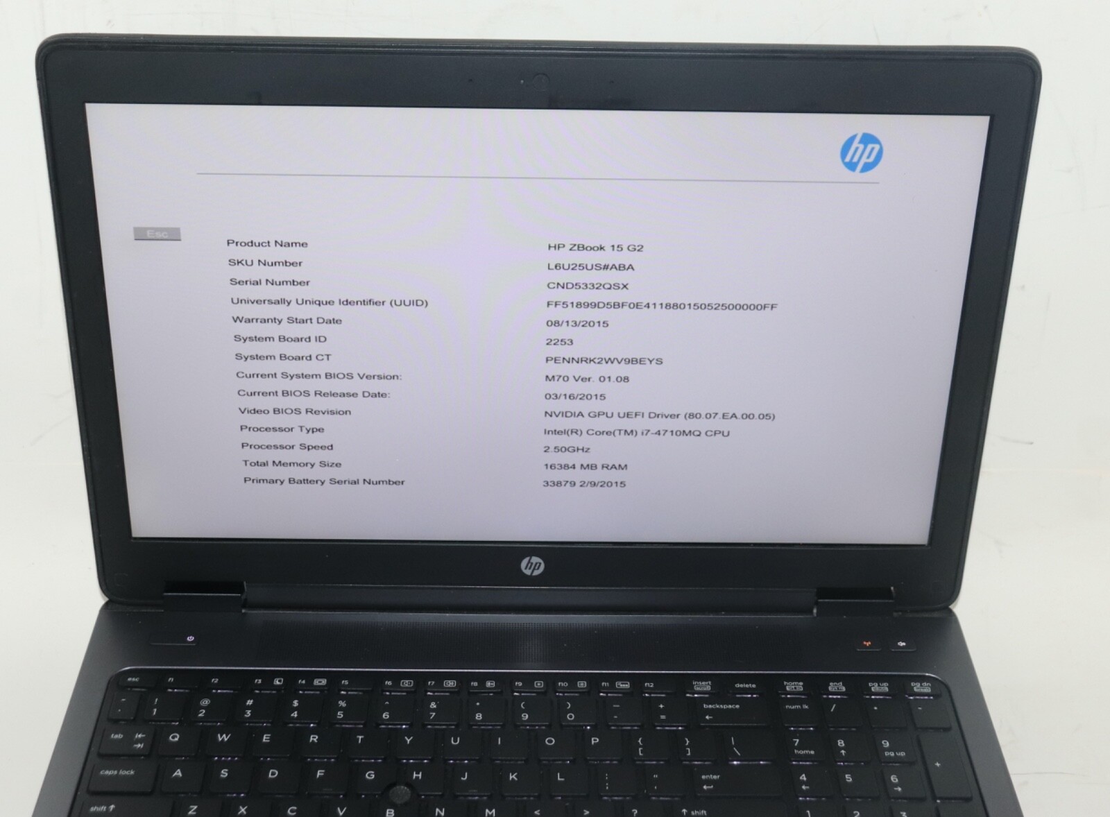 HP ZBOOK 15 Workstation|Intel core i7@2.50GHz|16GB RAM|512 SSD|WIN11|Nvidia