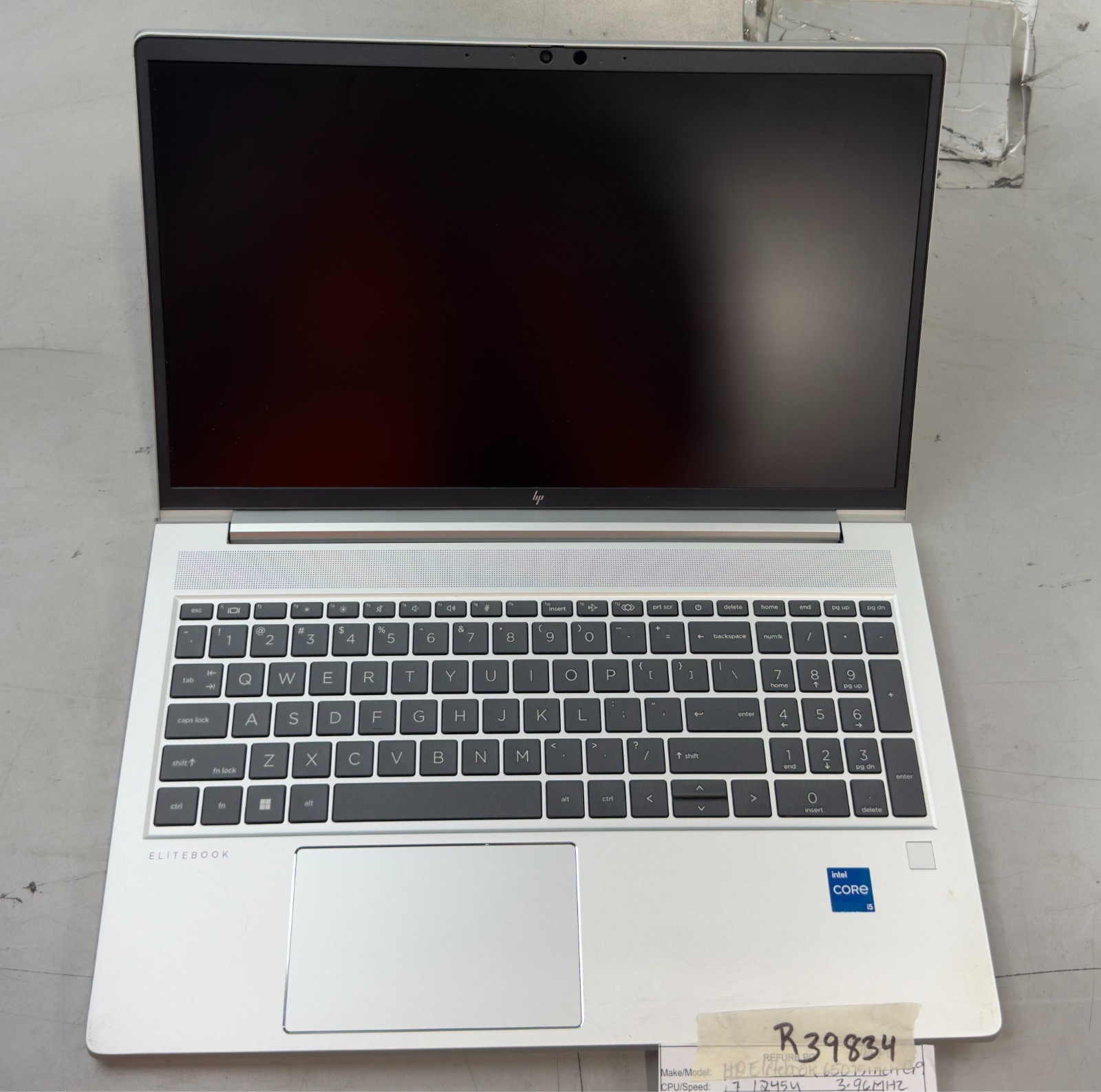 HP Elitebook 650 G9 i7-1245U / 16GB RAM / NO SSD -RL6039
