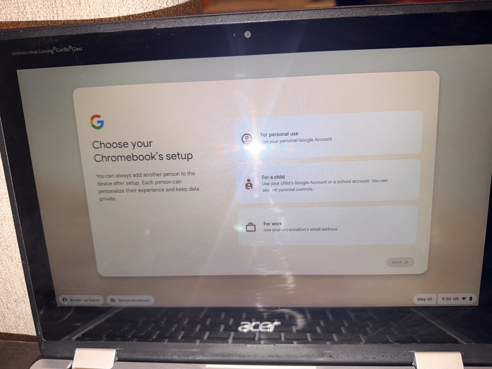 Acer Chromebook Spin 311 32GB Convertible Touchscreen Laptop N17Q8 CP311-2H 11.6