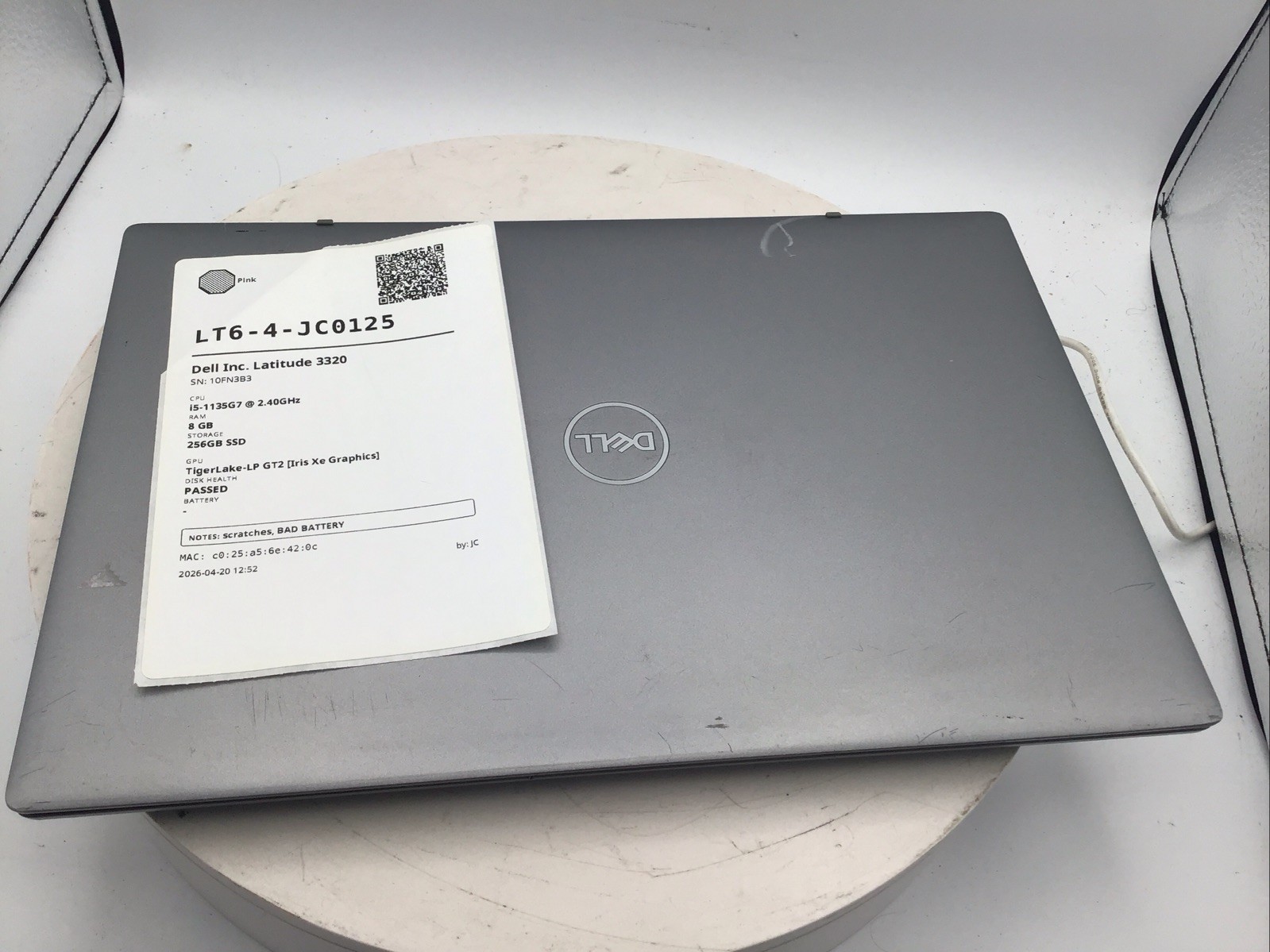 Dell Latitude 3320 13″ Laptop i5-1135G7 8GB RAM 256GB SSD Windows 11 Pro Used RD