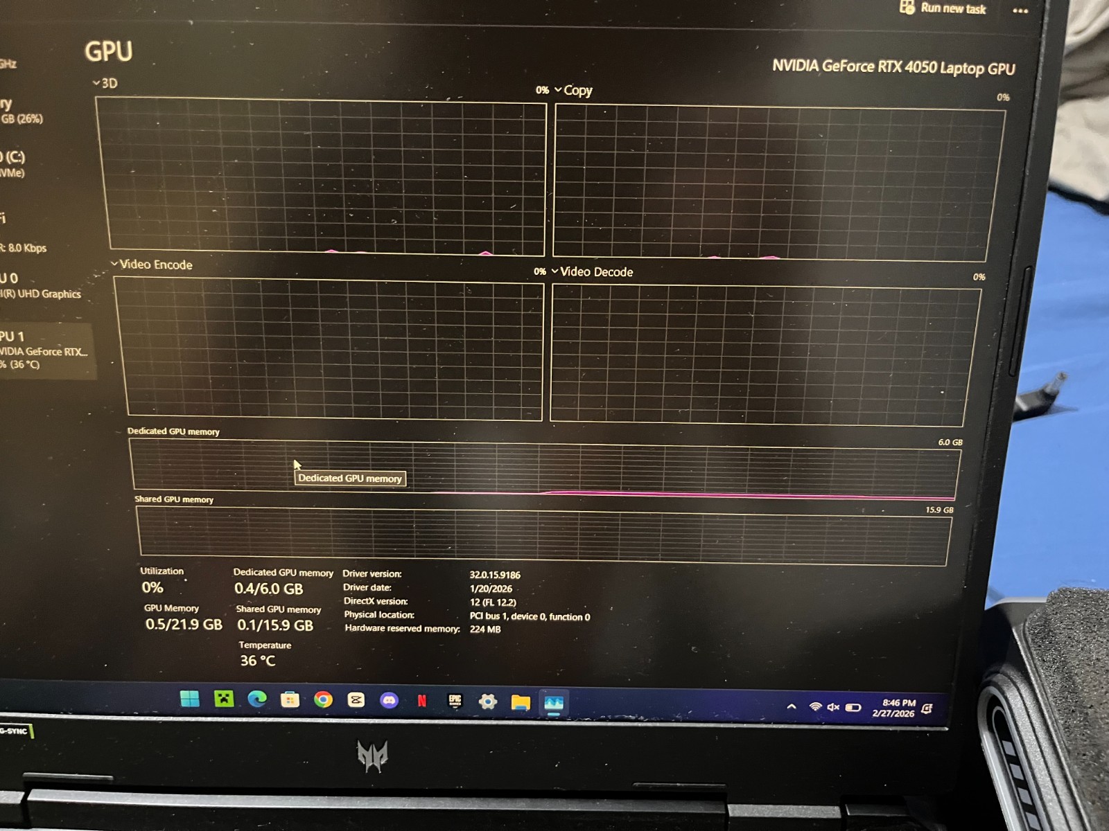 acer predator helios neo 16 (2023) 32gigs ddr5 ram rtx 4050 intel 13500hx