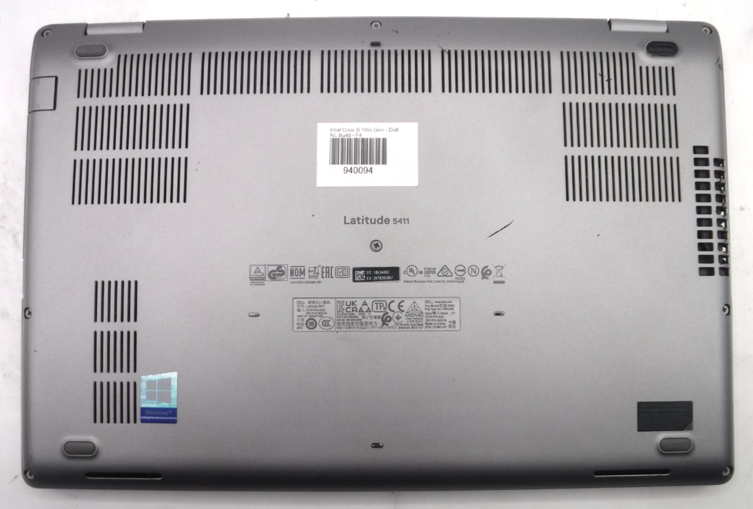 Dell Latitude 5411 i5-10400H 2.6GHz 8GB RAM 14 in 512GB NVMe Win 11 Pro