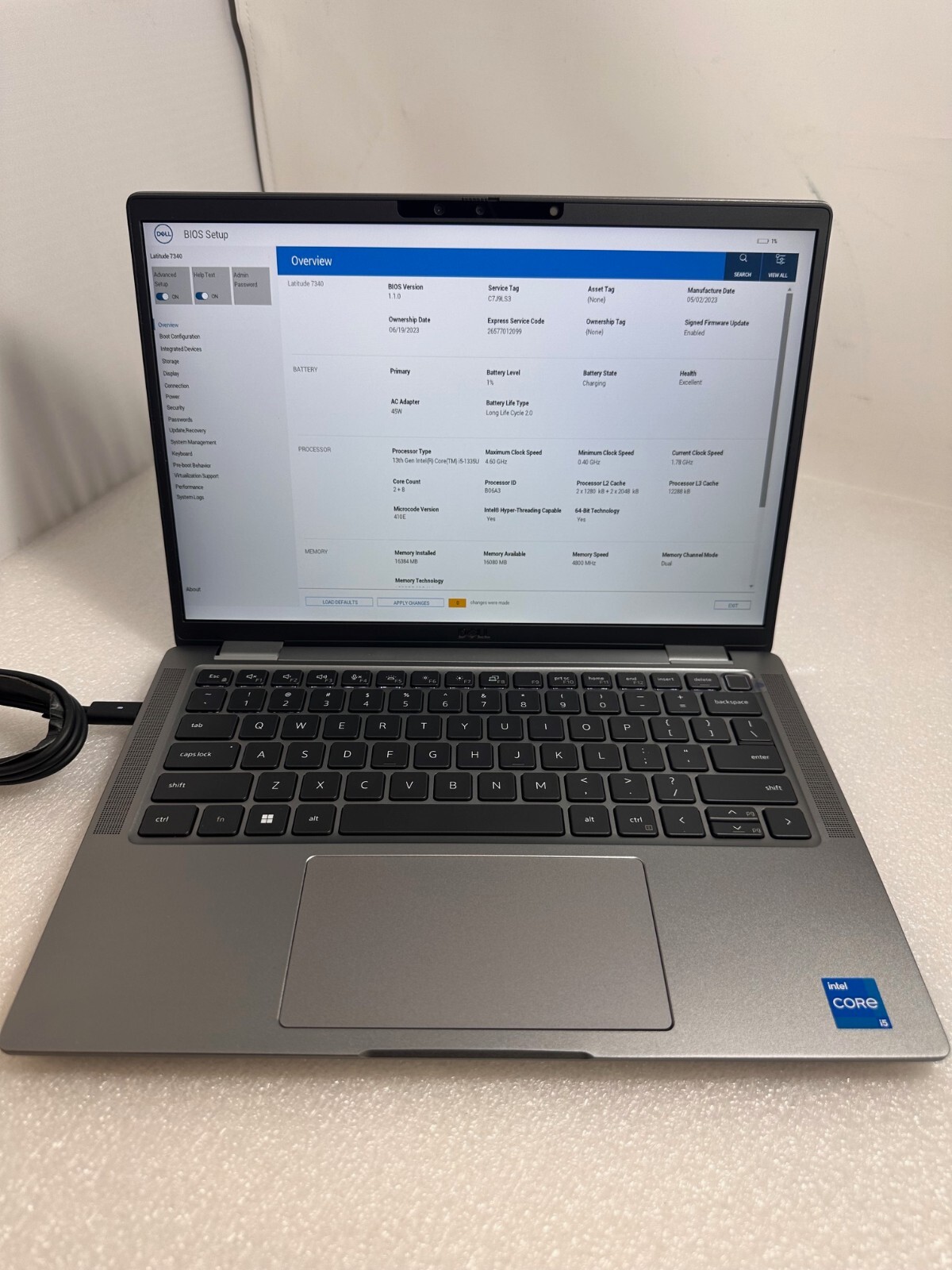Dell Latitude 2 in 1 7340 Intel Core i5-1335U 13.3″ 16GB 512gb SSD Gray