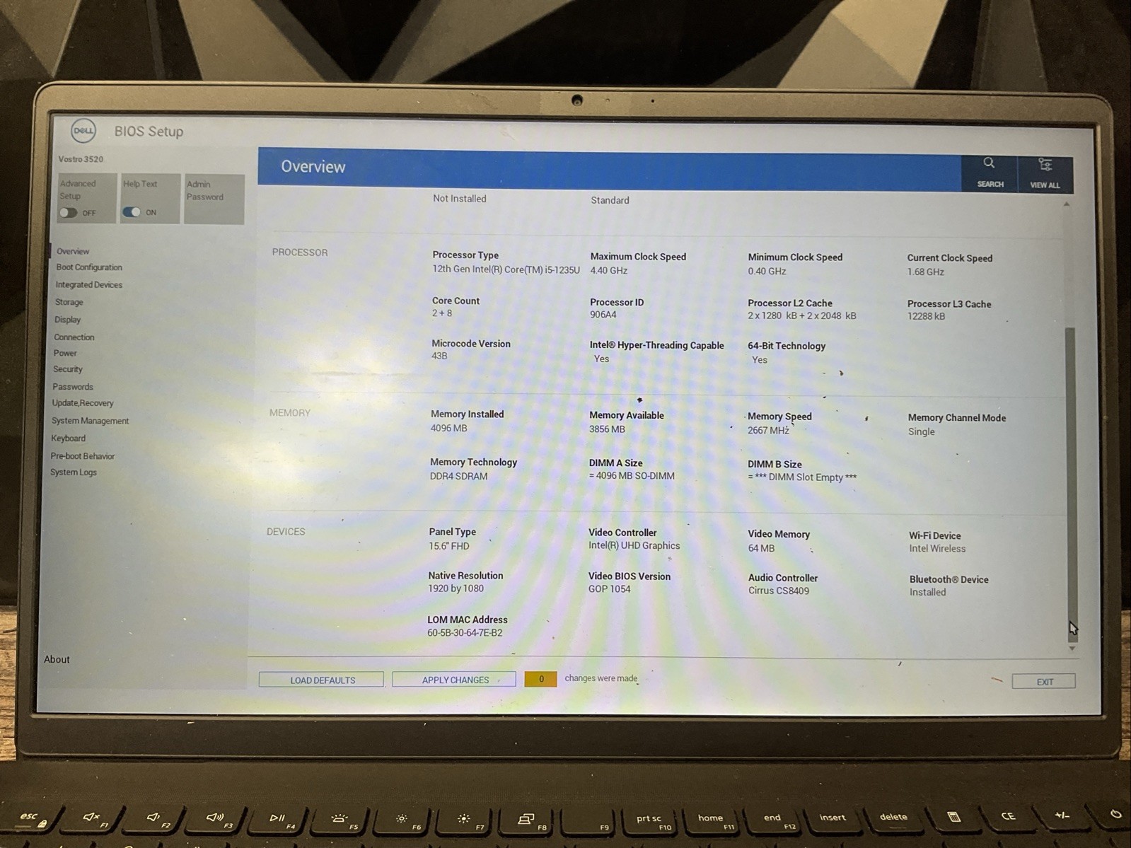 Dell Vostro 3520 / Intel Core i5 12th Gen / BIOS Unlocked / Parts Repair / M15