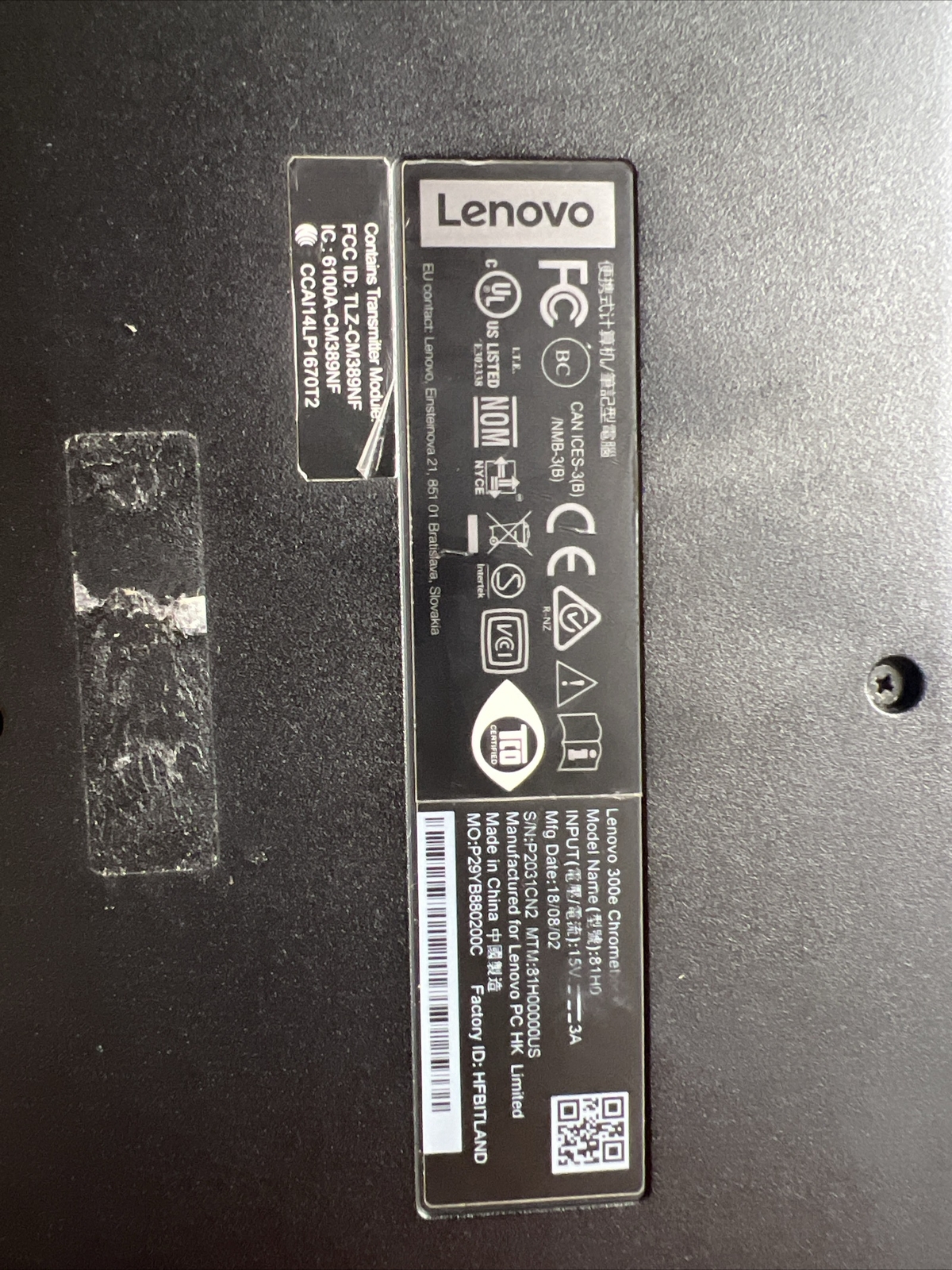 Lenovo 11.6″ 300e Gen 1 Chromebook Touchscreen 2in1 MediaTek 2.1GHz 4GB RAM 32GB
