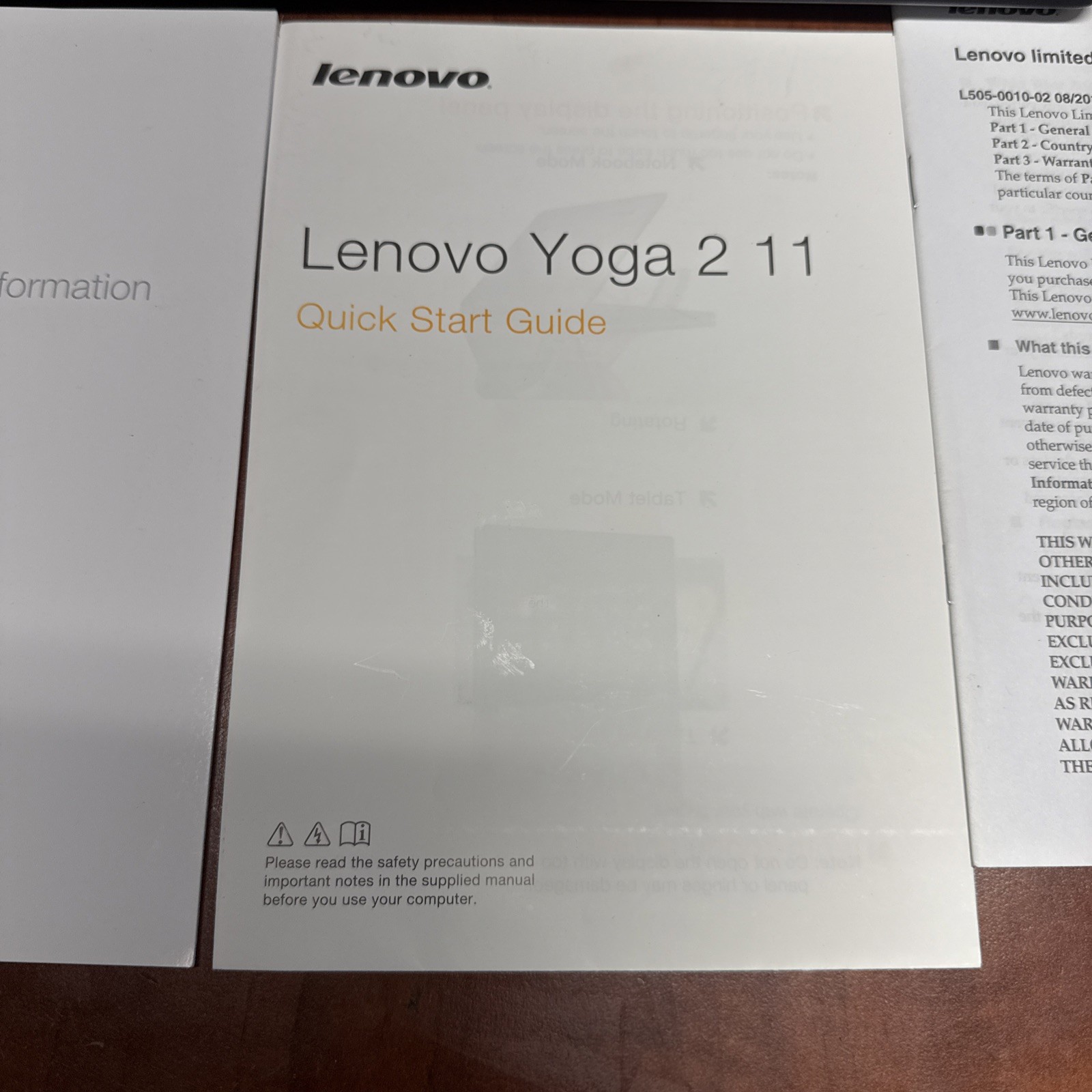 Used Lenovo Yoga 2 11 2-in-1 Convertible Laptop / Tablet 360° hinge Touchscreen