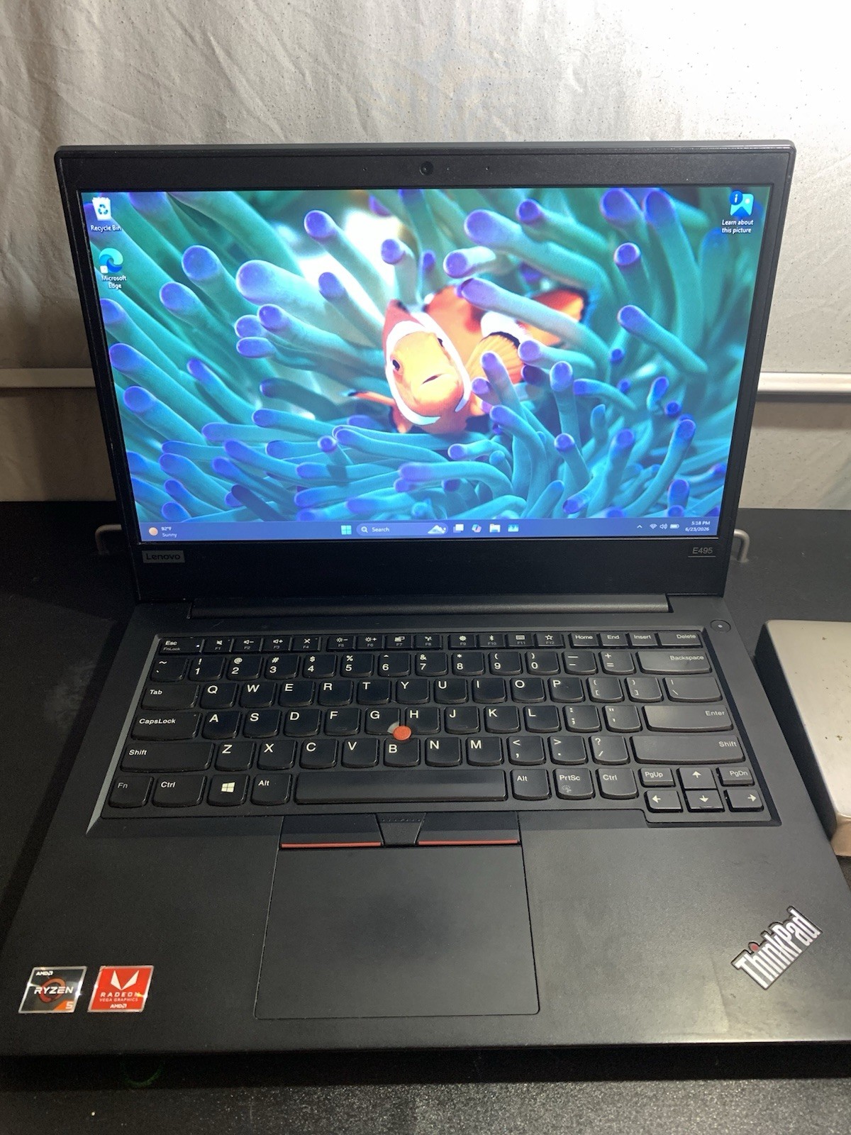 Lenovo ThinkPad E495 Ryzen 5 3500U 16GB 256GB SSD Win11 14in Vega 8 iGPU