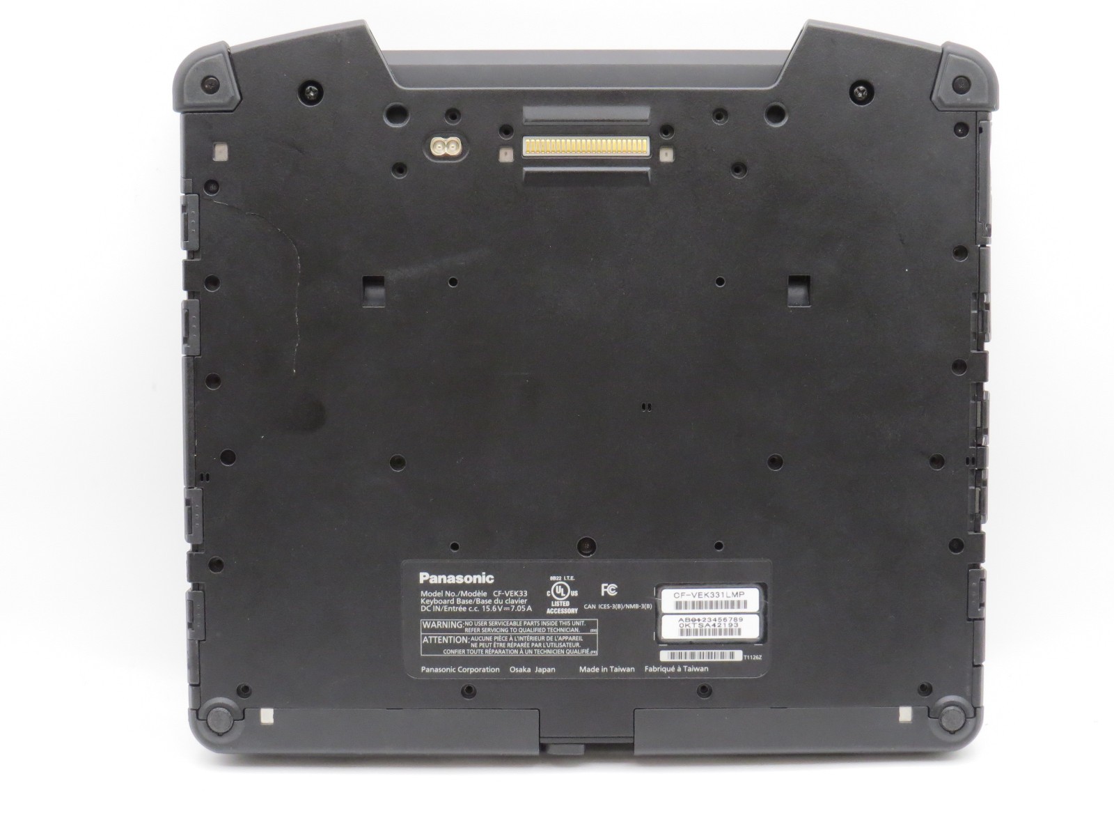 Panasonic Toughbook CF-33 MK1 i7-7600U @ 2.8GHz 16GB DDR3 256GB m2 12″ No OS/AC