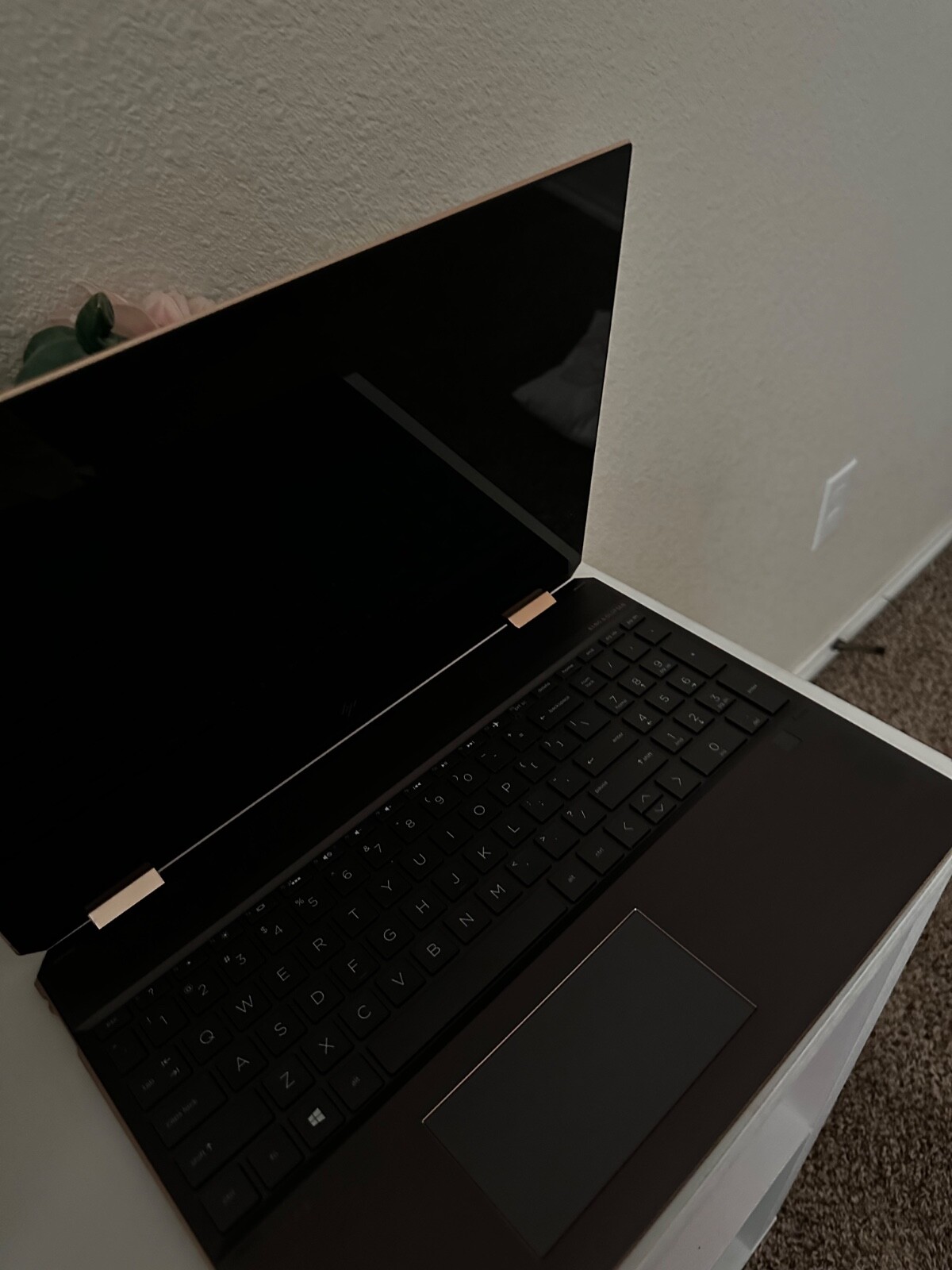 Black and rose gold HP spectre x360 Convertible 15-df0xxx Laptop 64.0 GB
