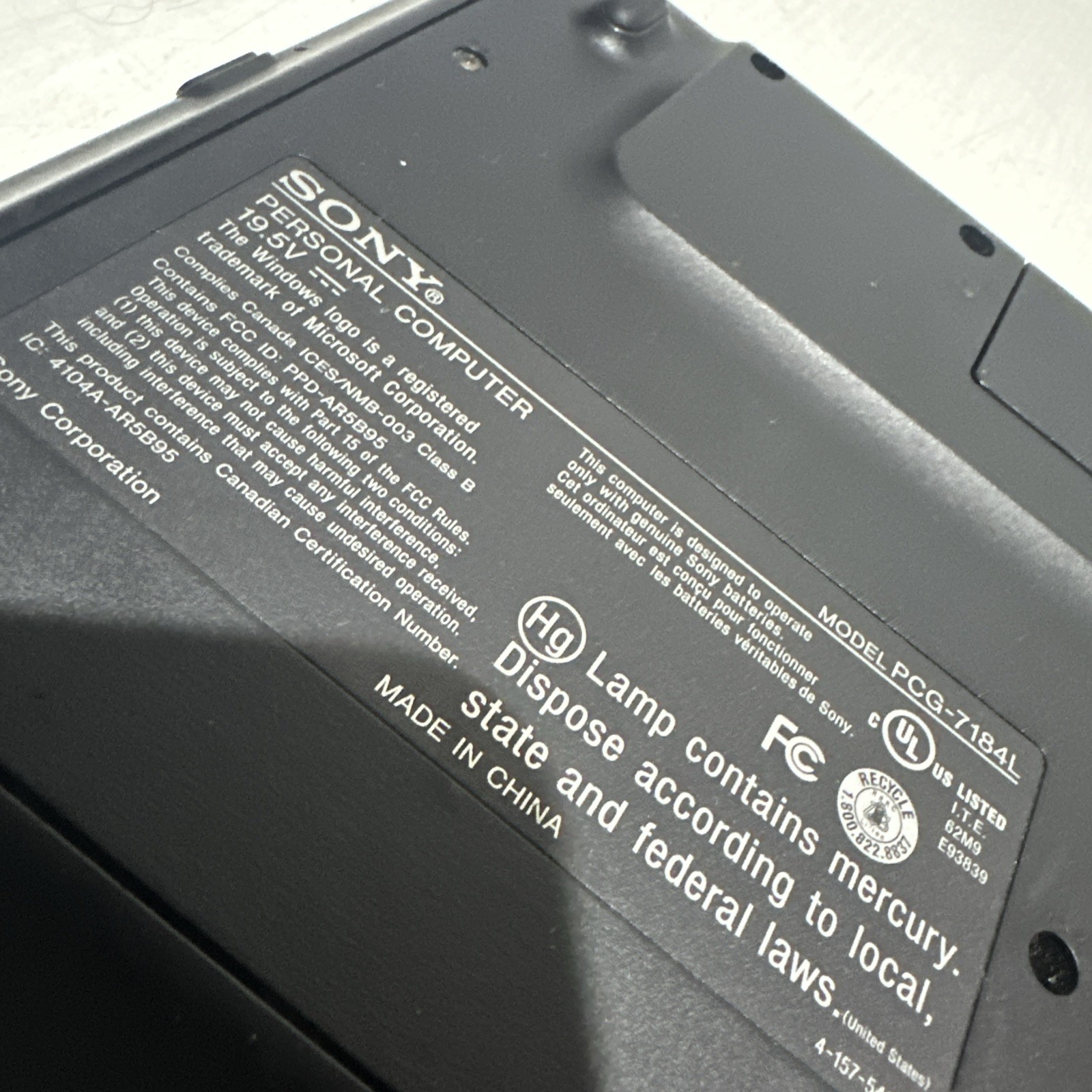 Sony Vaio VGN-NW238F Intel Pentium 8gb Ram No Drives Boots Bios