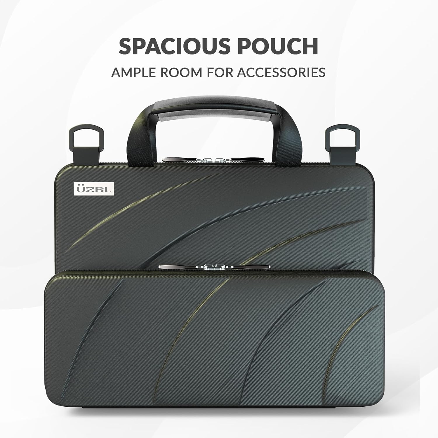 Chromebook Hard Case 11-11.6 Inch with Adjustable Shoulder Strap & Accessory Pou