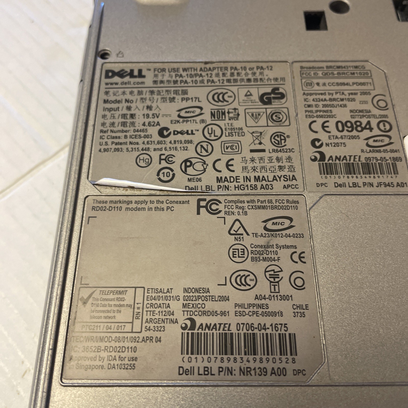 Dell Latitude D520 CORE 2 DUO 2GB 180GB HDD WIN VISTA