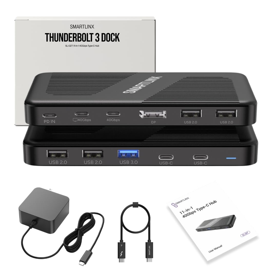 Thunderbolt 4 Dock Dual Monitor USB-C – 40Gbps Docking Station – 8K/4K Displays