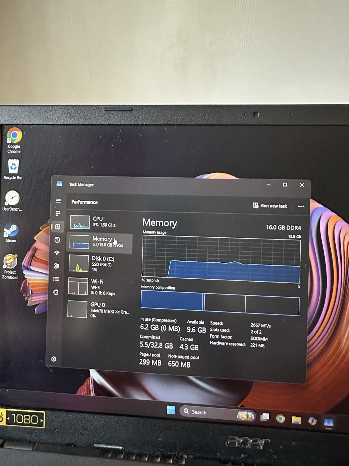 Acer Aspire A515-56 i7-1165G7 16GB RAM 954GB SSD Win11 Black Laptop