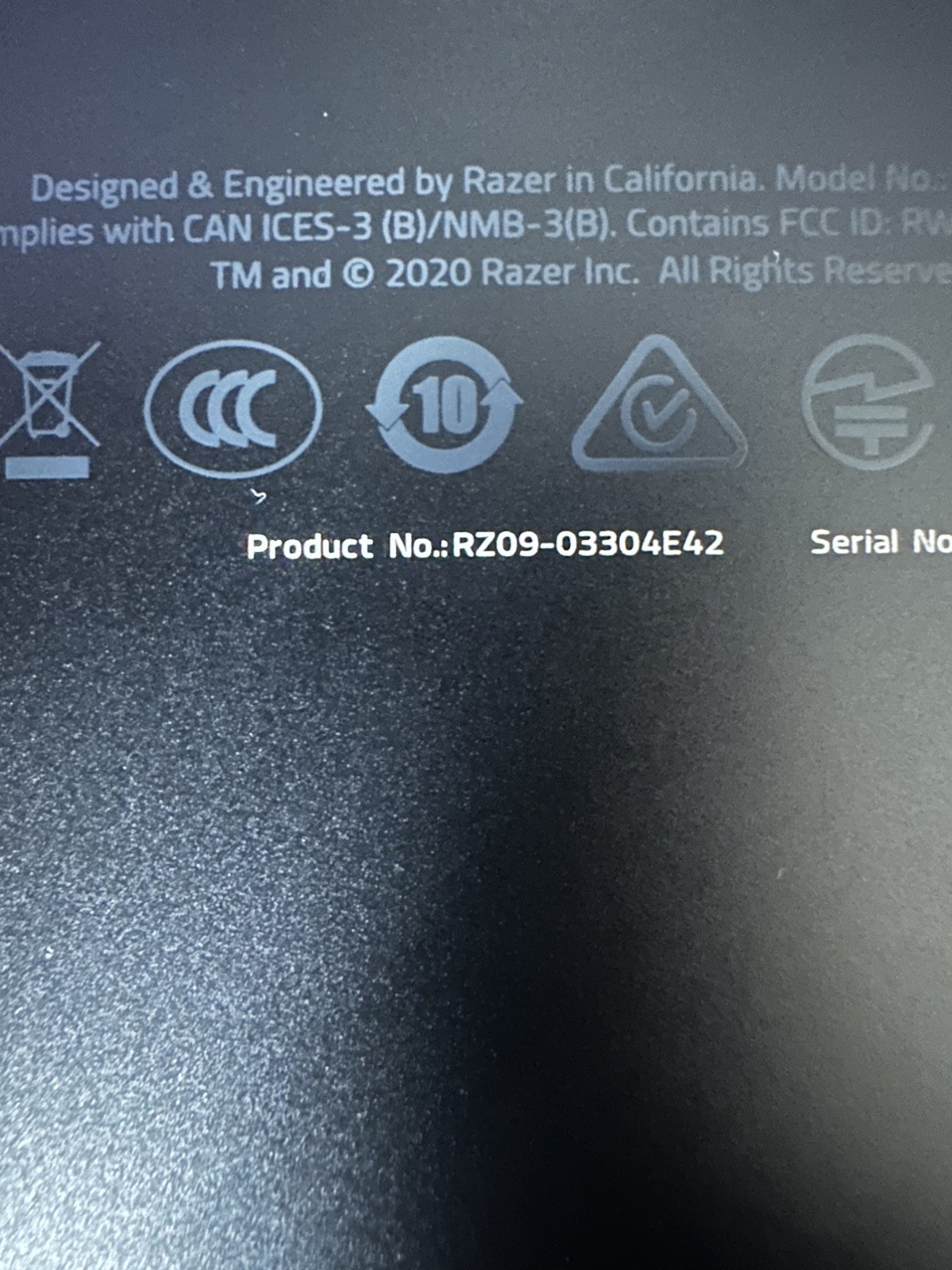 Razer Blade 15 Advanced 2020 FOR PARTS/NOT WORKING