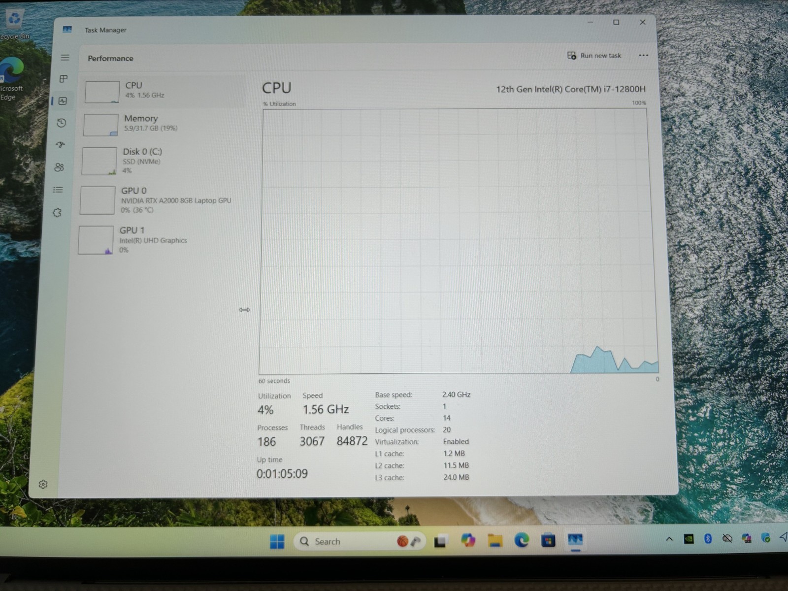 LAPTOP Dell Precision 5570 15.6″ CORE i7-12800H 1 TB NVMe SSD 32GB RAM Win 11