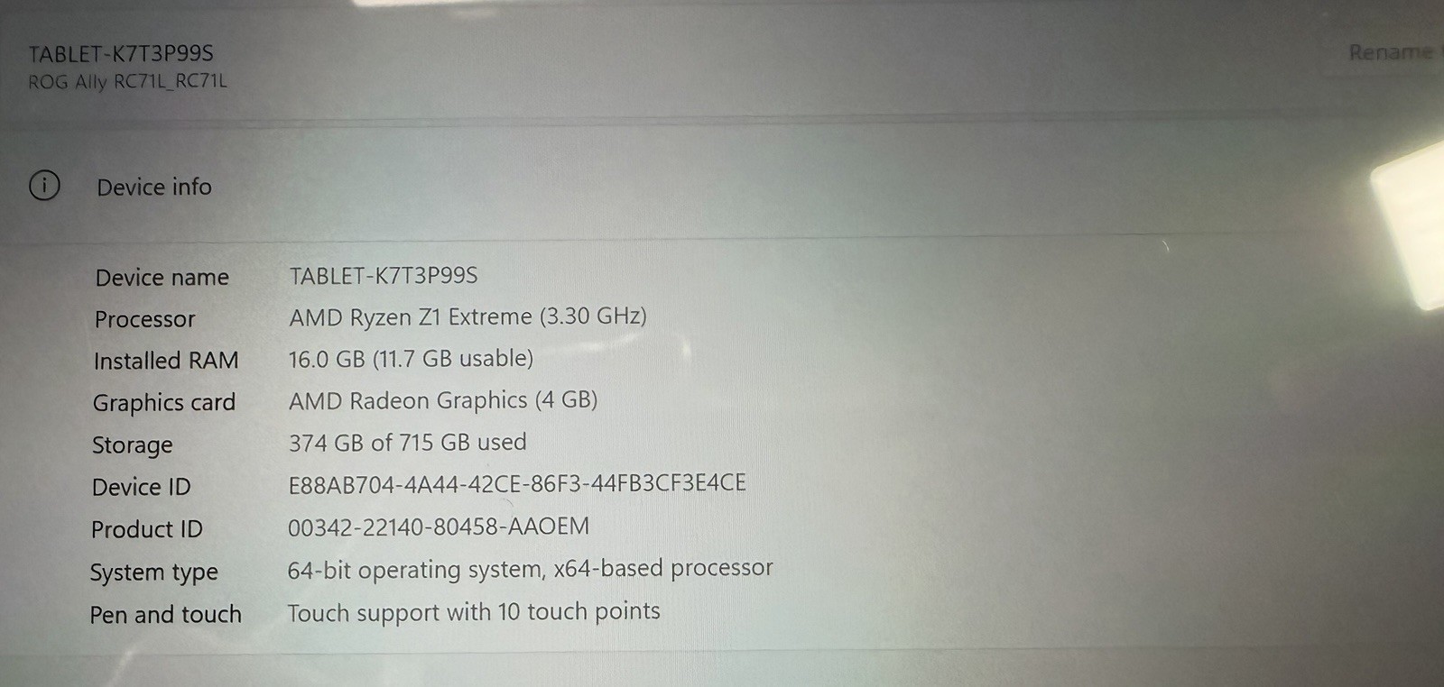 ASUS ROG Ally Z1 Extreme Gaming Handheld + 715GB Storage: Dock, Case & Extras