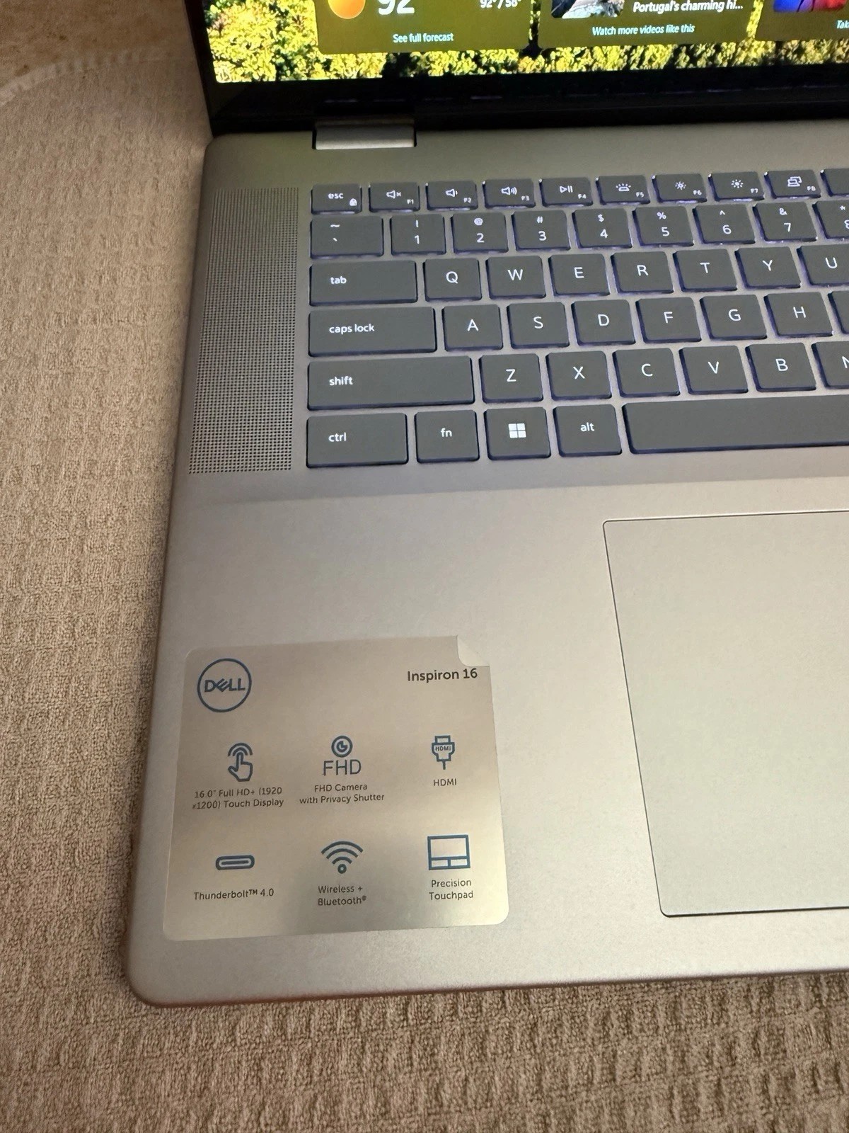 Dell 16” 2K 2-in-1 Touchscreen Laptop Intel Core Ultra 7 i7640-7366BLU-PUS