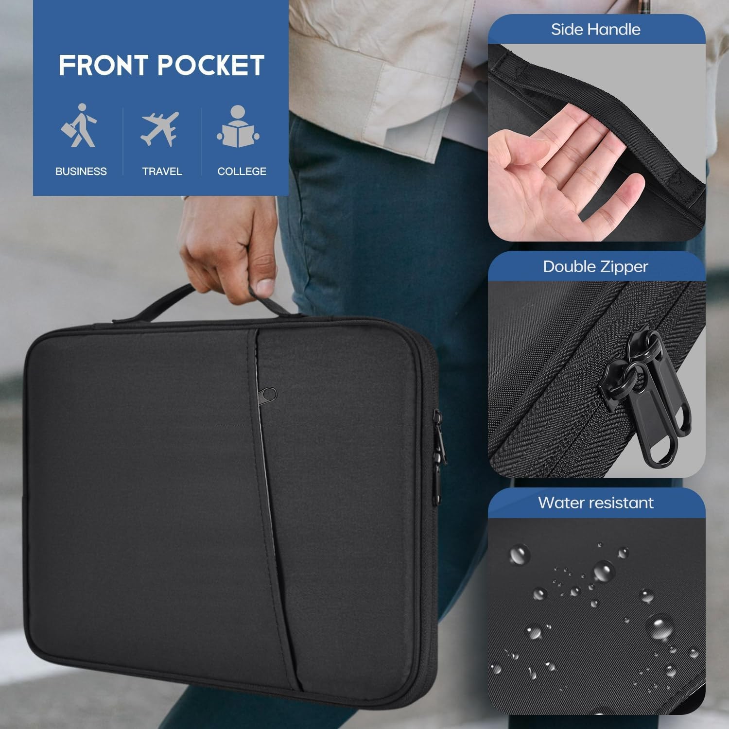 13 inch Laptop Sleeve Case for 2026 2025-2022 MacBook Air 13.6 inch M5 M4 M3 M2