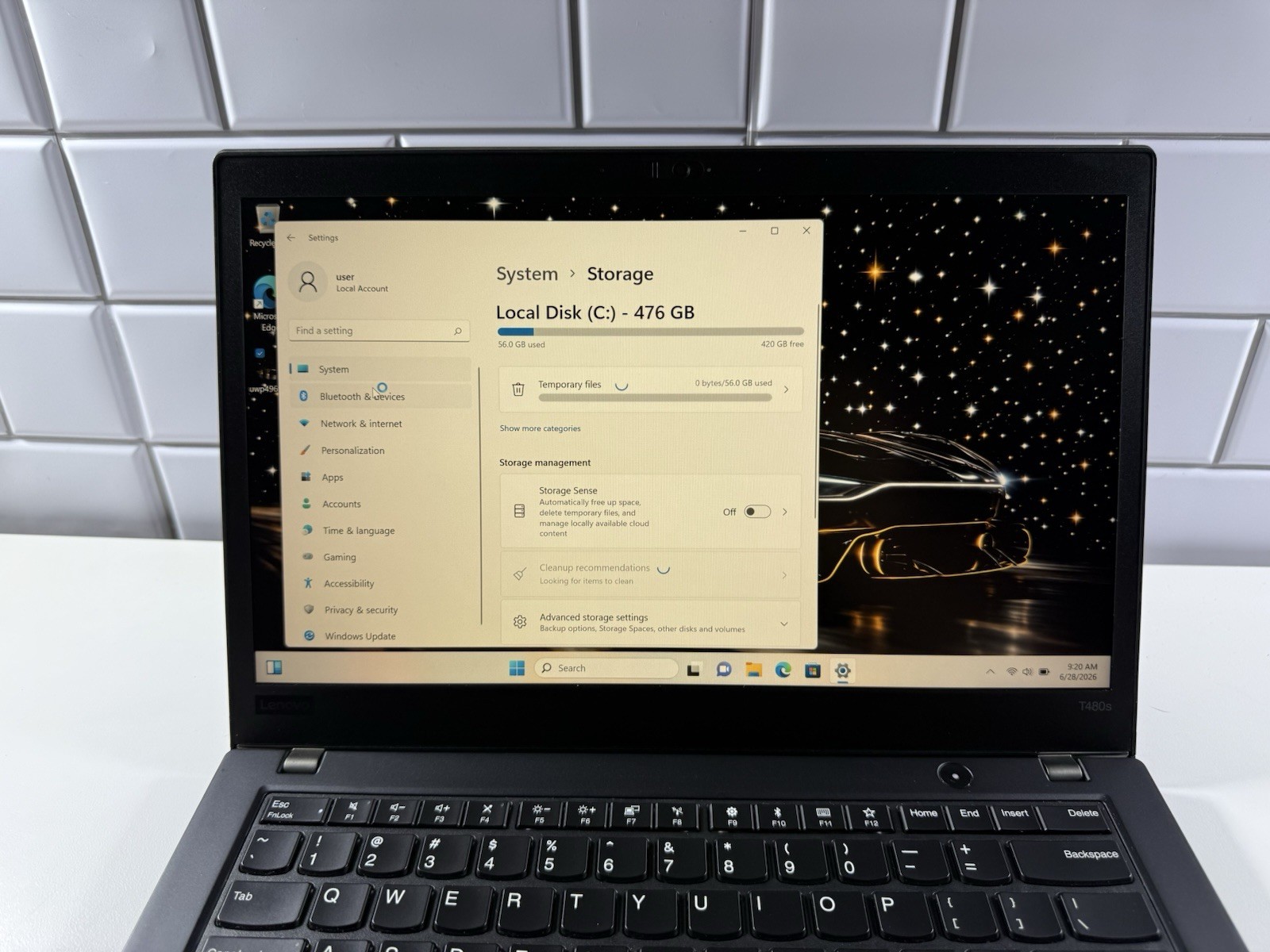 Lenovo ThinkPad T480s 14″ FHD i7-8550U 8GB RAM 512gb NVME WIN 11 PRO TOUCH