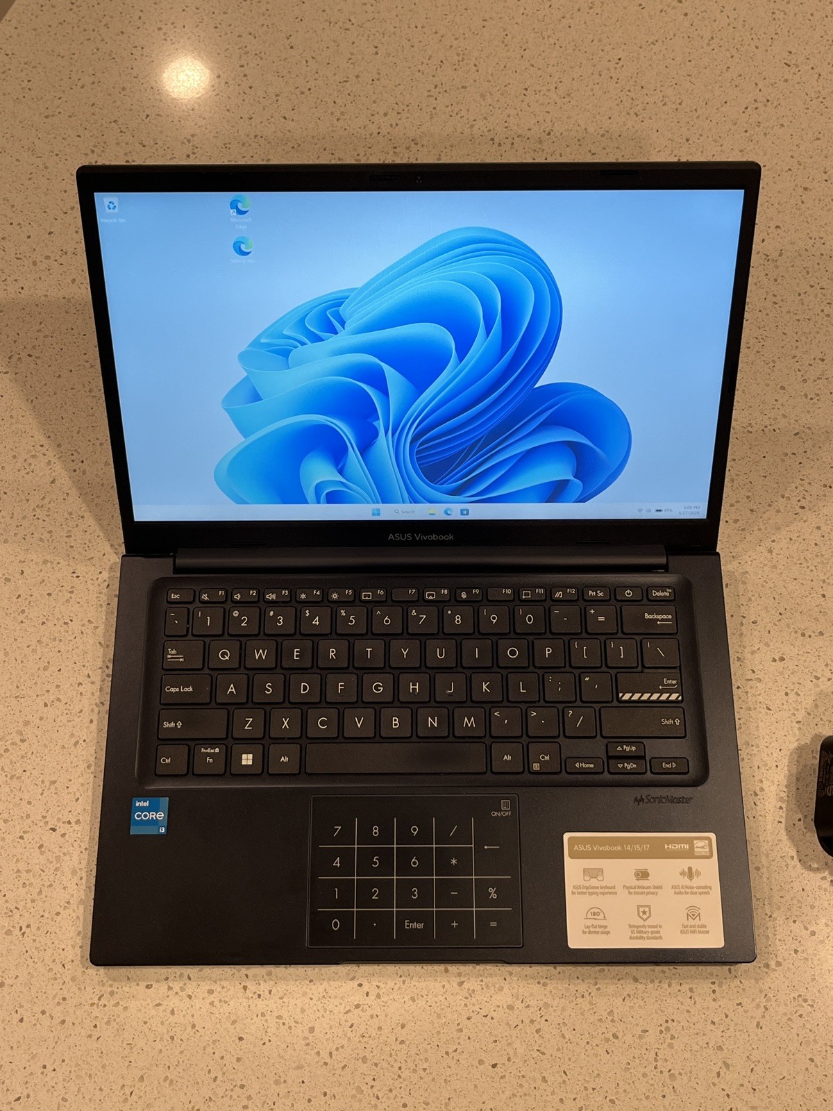 ASUS VivoBook X1404 14″ Intel Core i3-1215U 8GB RAM 256GB SSD NVMe