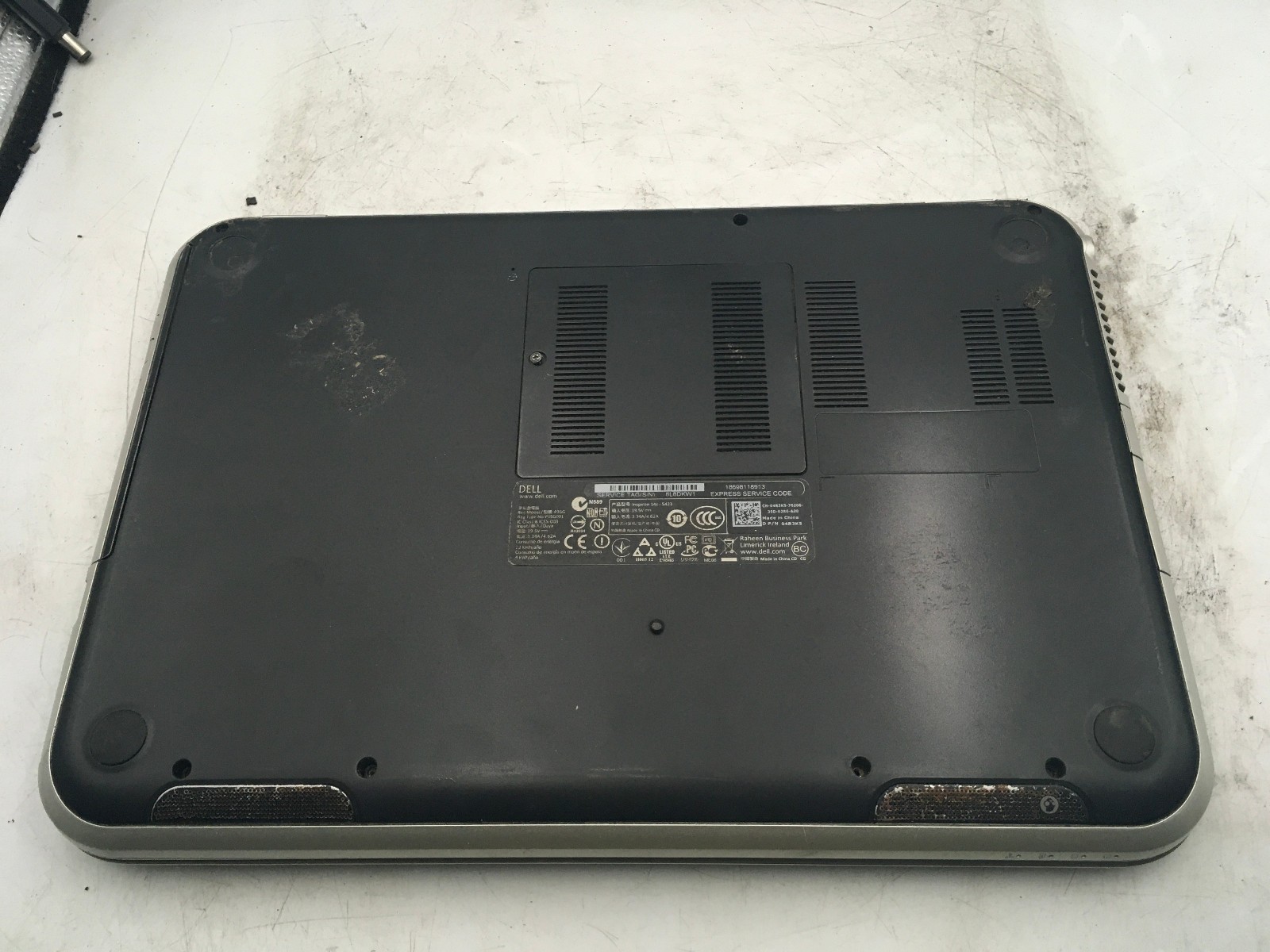 DELL INSPIRON 14Z 5423 – FOR PARTS/NO BOOT – INTEL I7-3517U – NO RAM – READ – BB