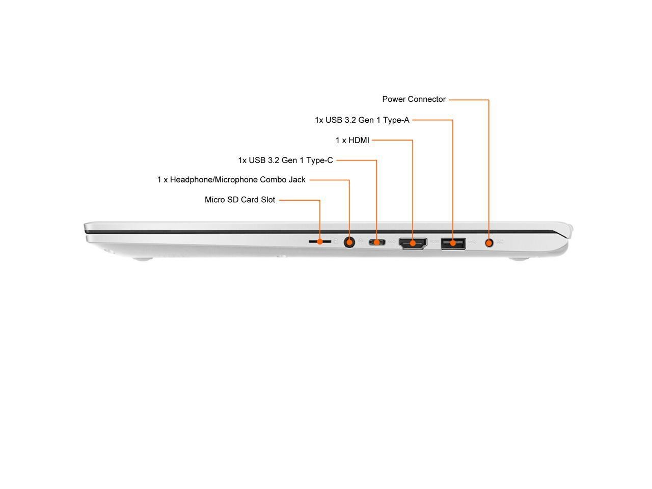 ASUS S17 S712JA-WH54 17.3″ FHD Laptop Core i5-1035G1 8GB 128GB 1TB W10H D GRADE