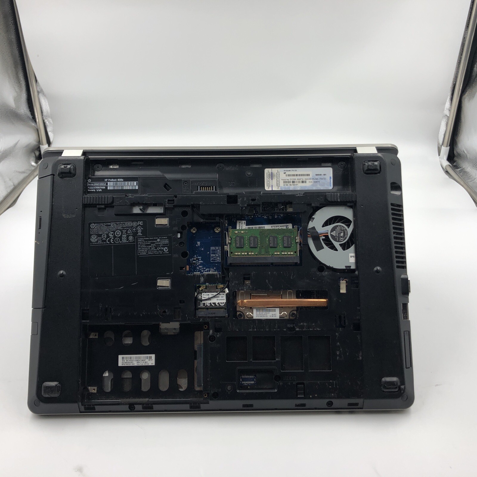 HP Probook 4530s Laptop i3-2330M 2.2GHZ 4GB NO HDD/OS 1366×768 (FOR PARTS)