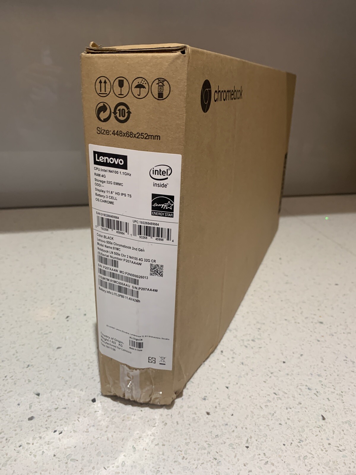 NEW Lenovo 500e 2nd Generation 4G 32GB, Flip Touch Screen ChromeBook 11.6” + Pen