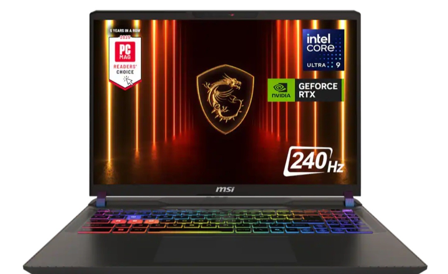 MSI – Vector 16 HX AI 400 16″ 240Hz QHD+ Gaming Laptop – RTX 5080 Intel 9-275HX