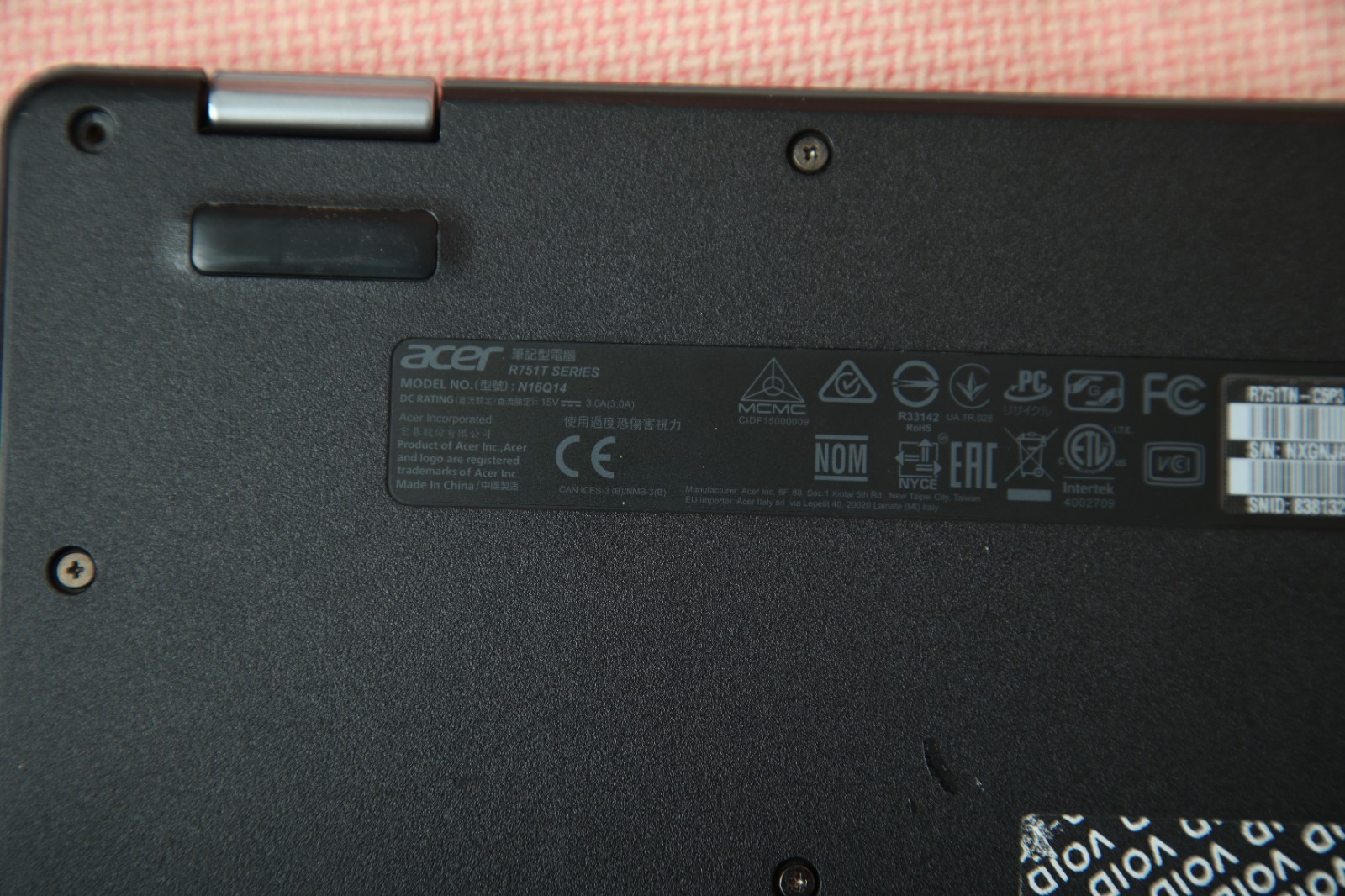 Acer R751T 11.6″ Chromebook R751T-C4XP Celeron N3350 4GB RAM 32GB eMMC