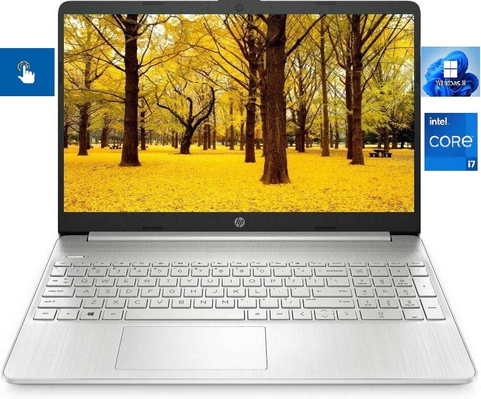 HP 15.6″ Touch FHD Laptop, Intel 4-Core i7 CPU, 16GB RAM, 1TB NVMe SSD, Win 11