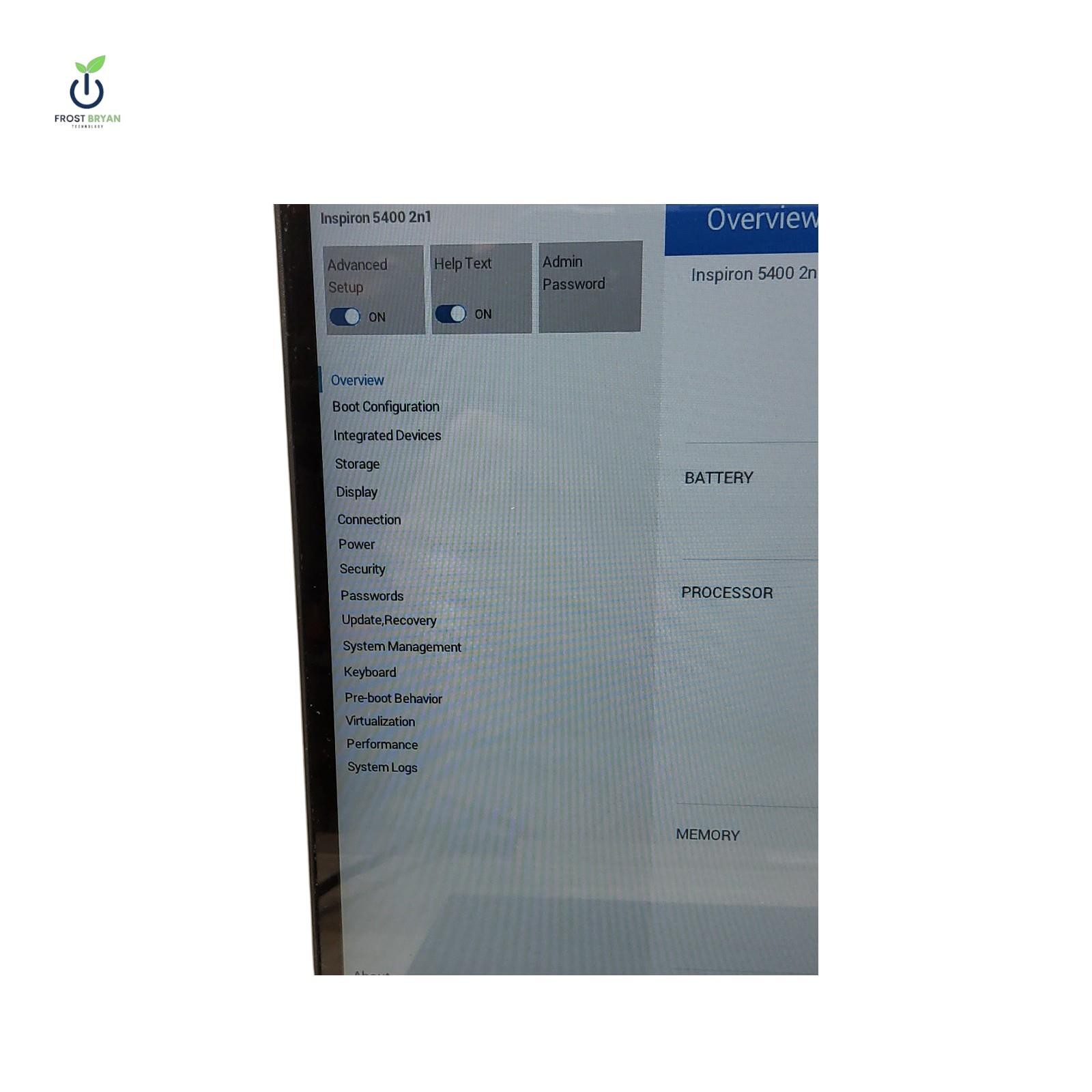 DELL Inspiron 5400 2n1 i5-1035G1@1.00GHz 8GB No SSD/Batt/OS Grade D [DEFECTIVE]