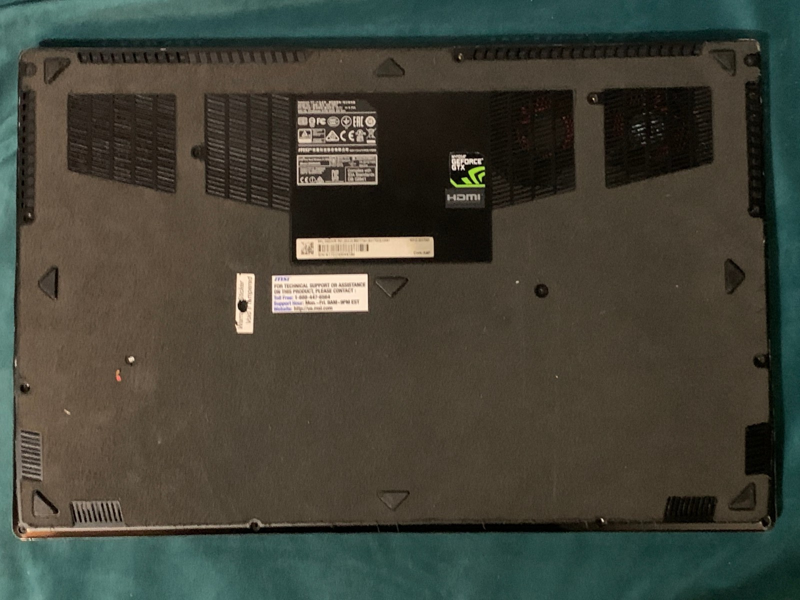 MSI Stealth GS63VR Pro i7-7700HQ 16GB RAM 256GB SSD 1TB SSD GTX 1060