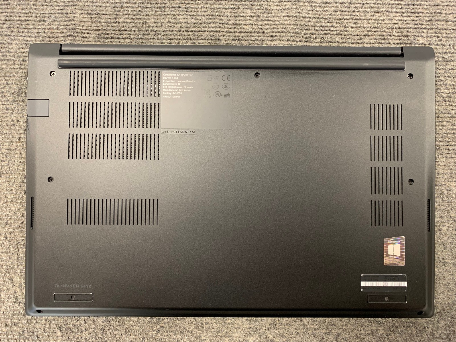 Lenovo ThinkPad E14 Gen 2 14″ Laptop i5-1135G7 16GB RAM 256GB NVMe, As Is