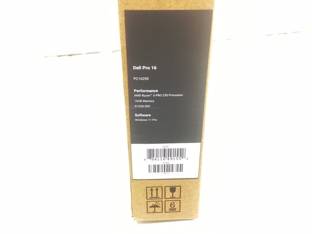 Dell Pro 16″ Ryzen 5 PRO 230 16GB 512GB SSD Radeon 760M WiFi 6E W11P – J5K13
