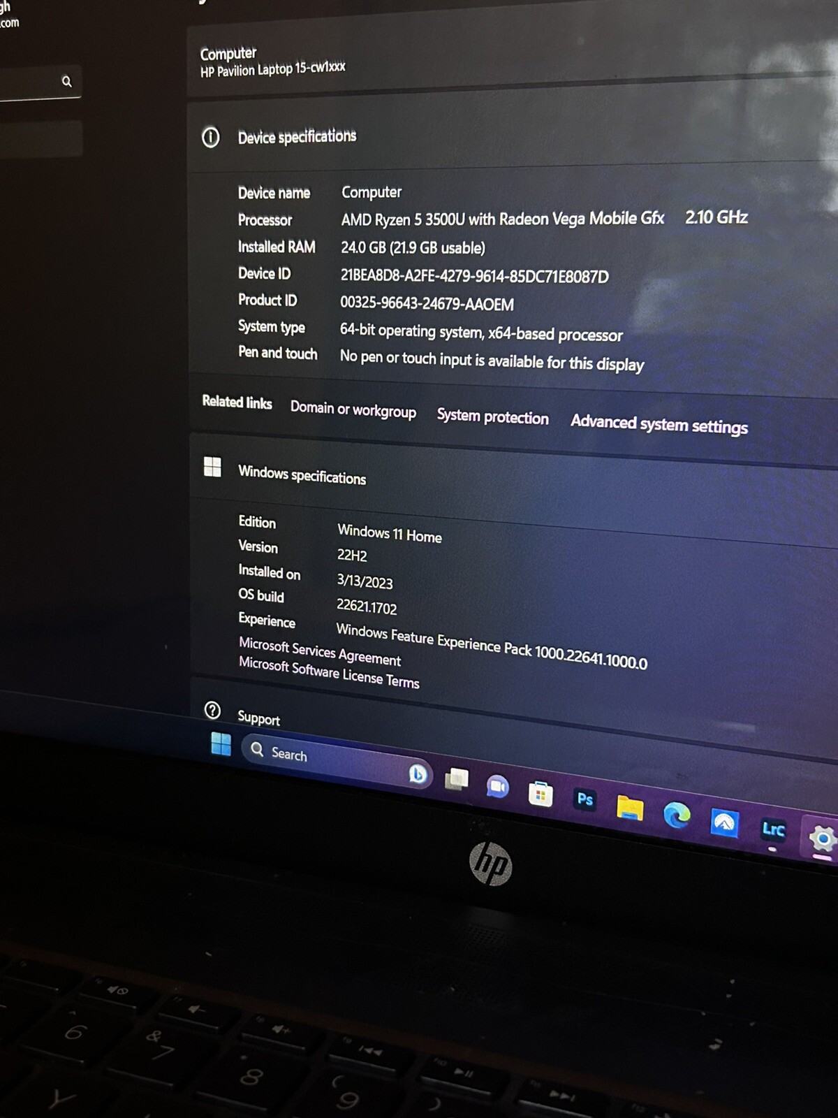 Hp Pavillion 15-cw1xx