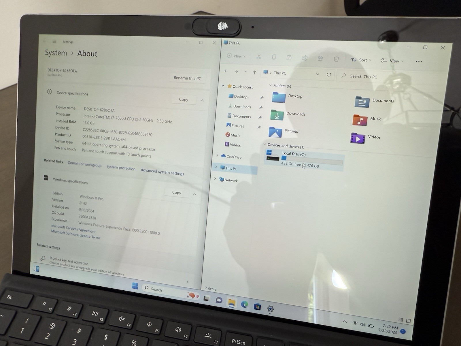 Microsoft Surface Pro (5th Gen) Intel Core i7-7660U 512GB SSD 16GB Ram