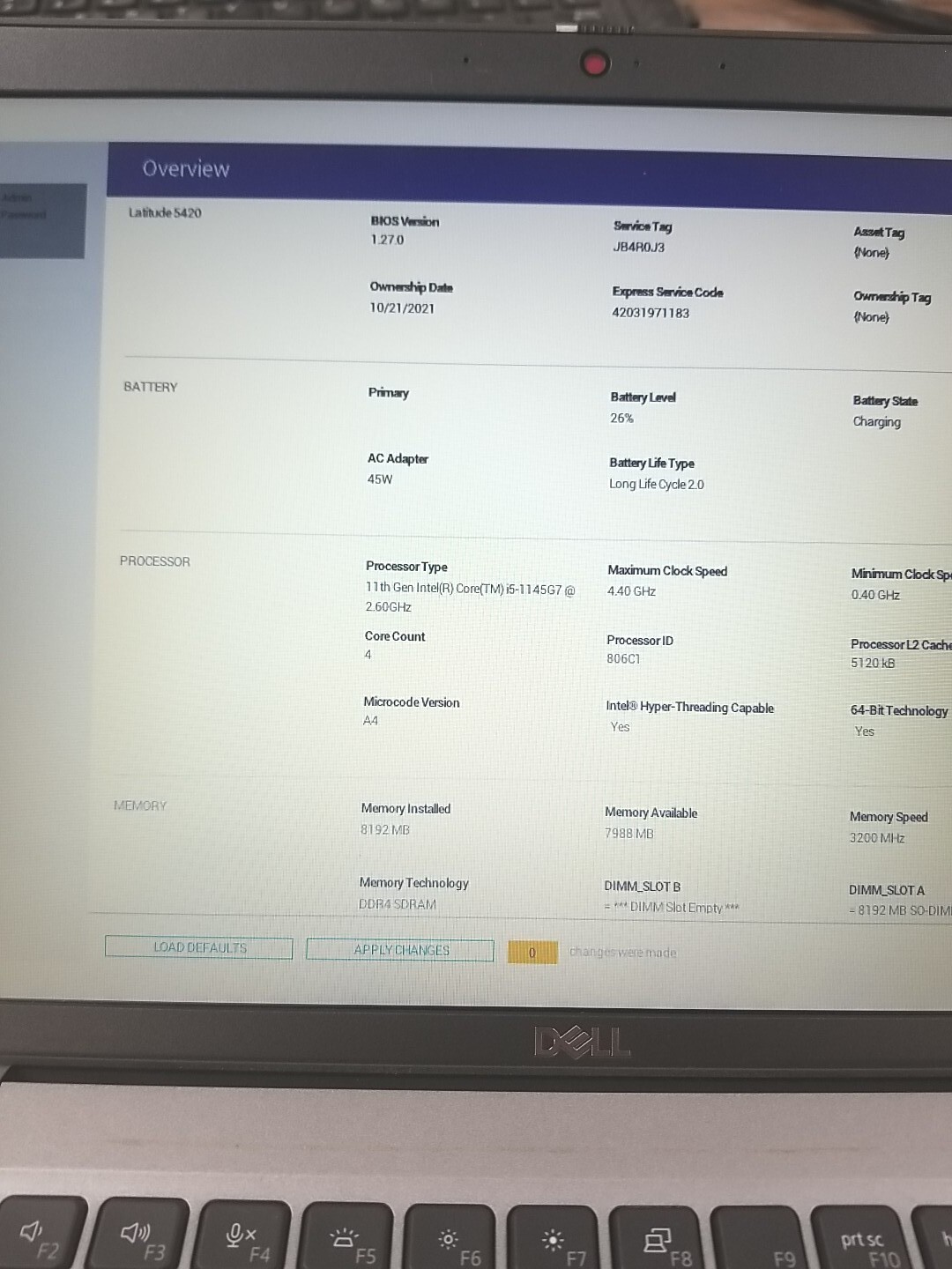 Dell Latitude 5420 W/ i5-1145G7 4.40GHZ, 8GB. NO HDD, OS, OR CORDS. *READ⬇️*
