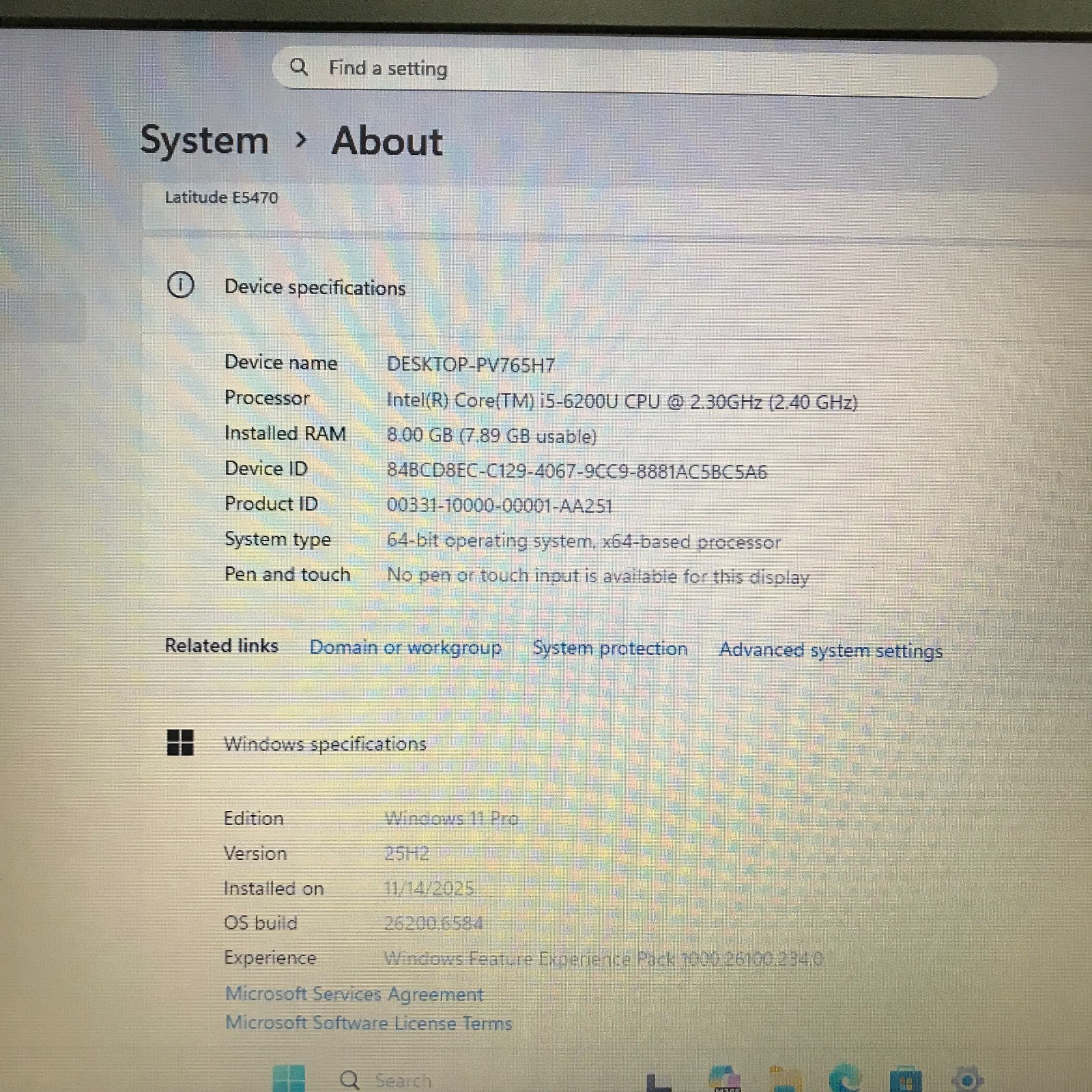 DELL LATITUDE E5470 14″ FULL HD i5-6200U 8GB RAM 512GB SSD (Windows 11 Pro)