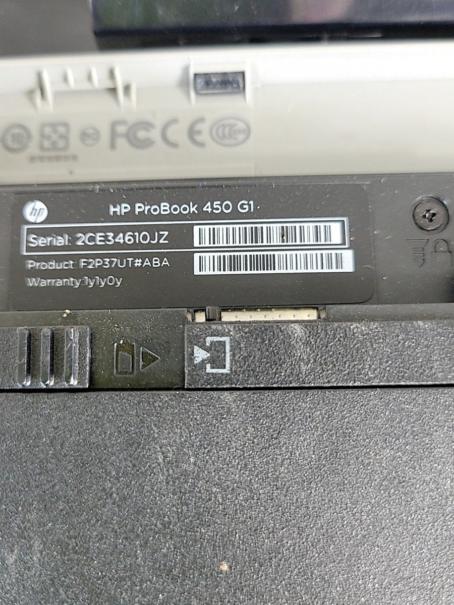 HP PROBOOK 450 G1 F2P37UT-ABA Laptop Intel Core I3-4000M 4GB 500GB SEE NOTES