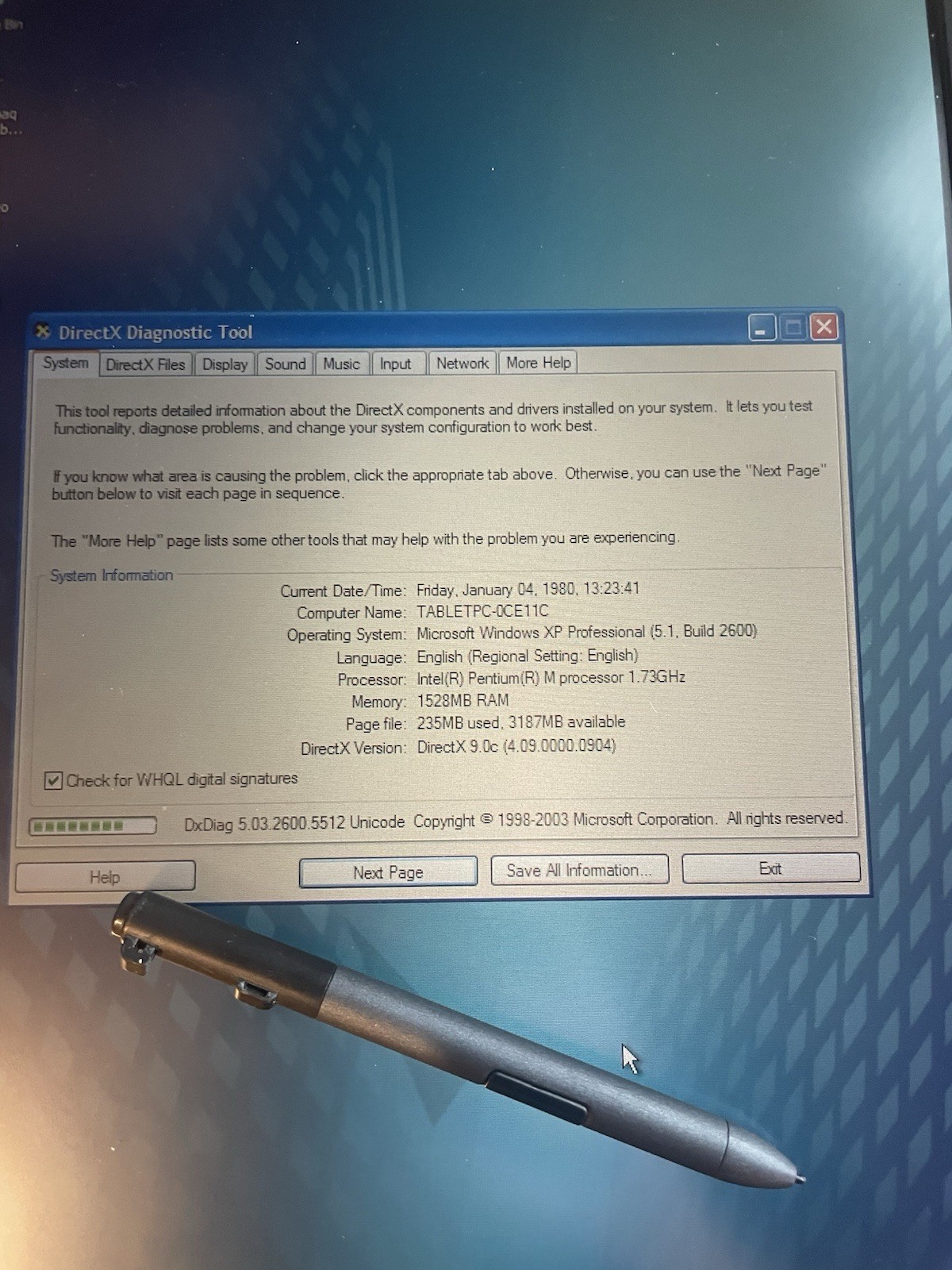 HP Compaq TC4200 with dock pens and ac- TWO of them one excellent one needs work