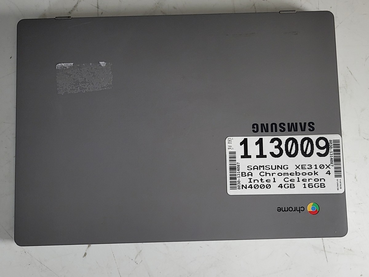 SAMSUNG XE310XBA Chromebook 4 Intel Celeron N4000 4GB 16GB SEE NOTES